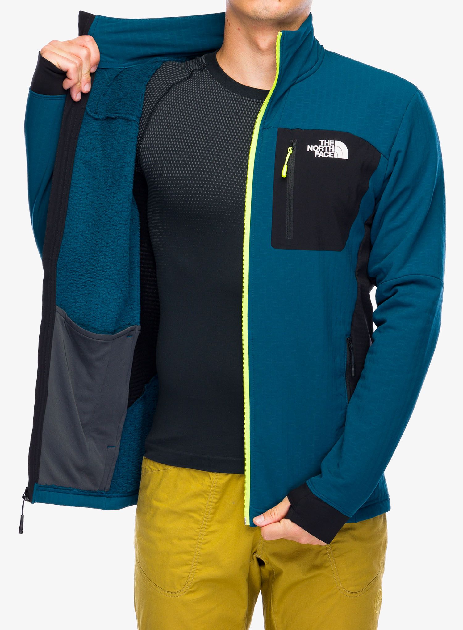 Větrovka The North Face Highball Fleece - midnight petrol/tnf black
