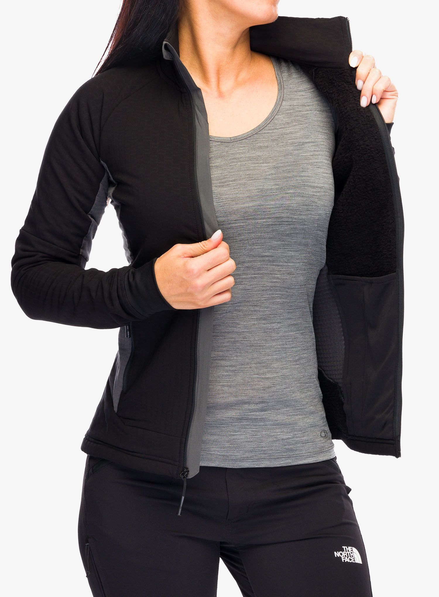 Větrovka dámská The North Face Highball Fleece - tnf black/anthracite grey