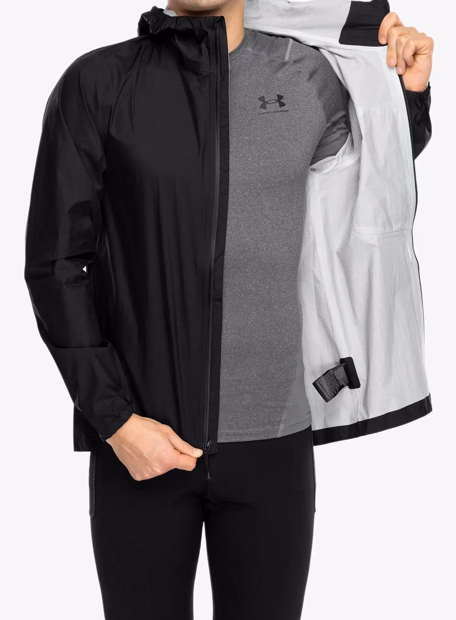 Bunda na běhání The North Face Higher Run Rain Jacket - tnf black