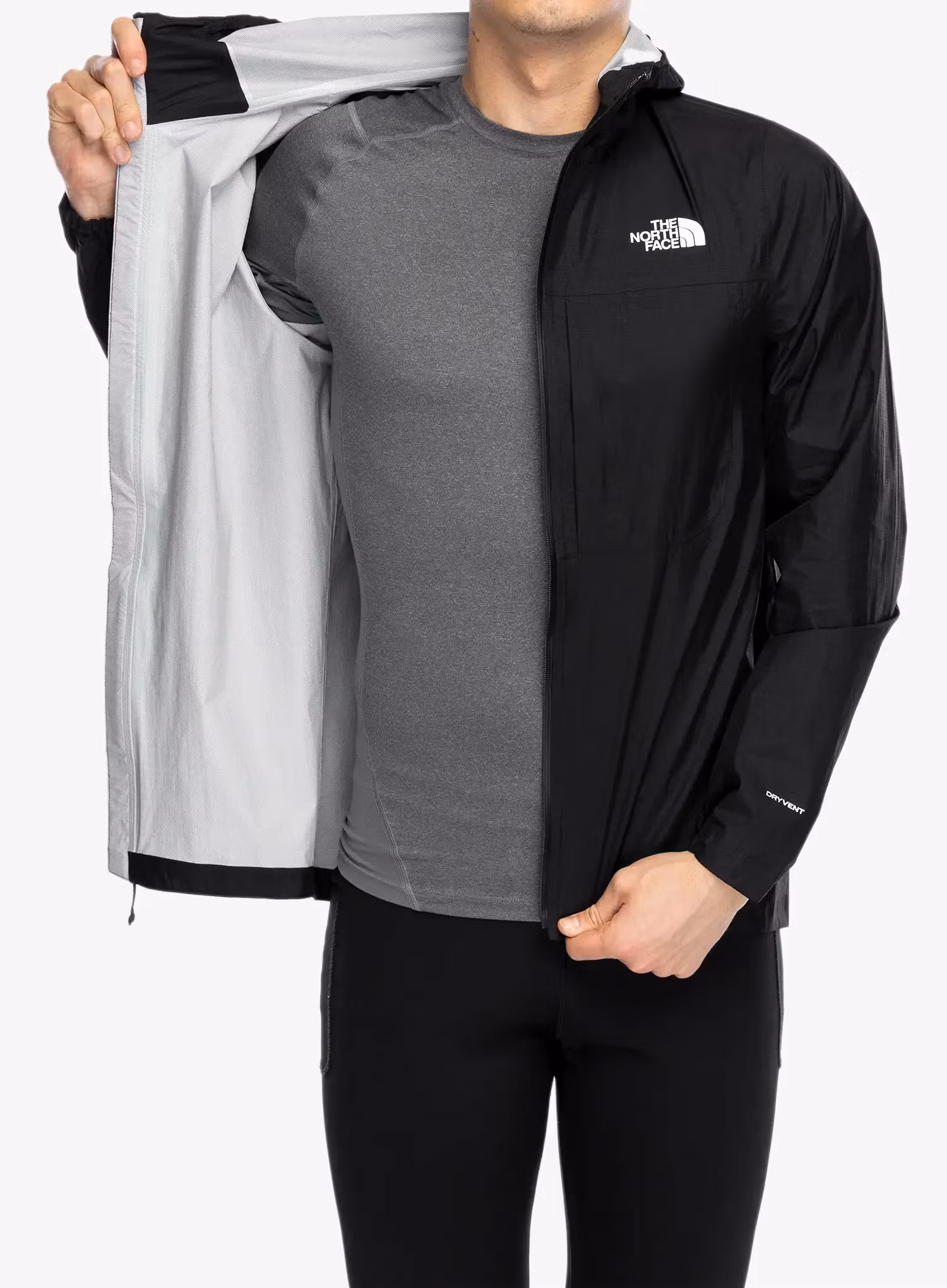 Bunda na běhání The North Face Higher Run Rain Jacket - tnf black
