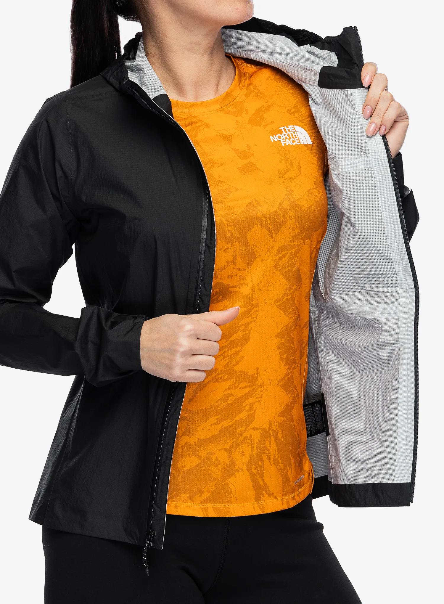 Bunda na běhání dámská The North Face Higher Run Rain Jacket - tnf black