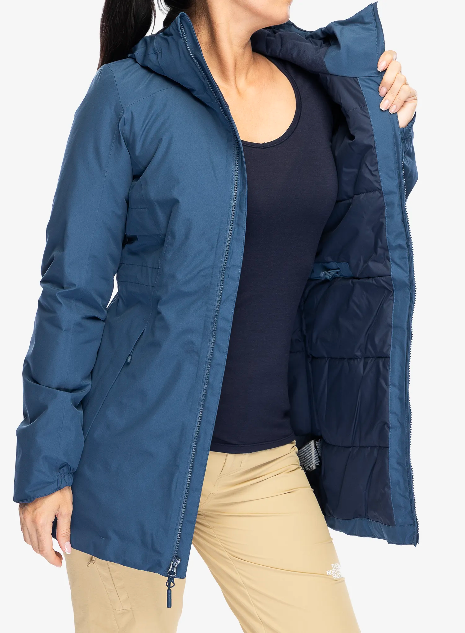 Dámský kabát The North Face Hikesteller Insulated Parka - blue/navy