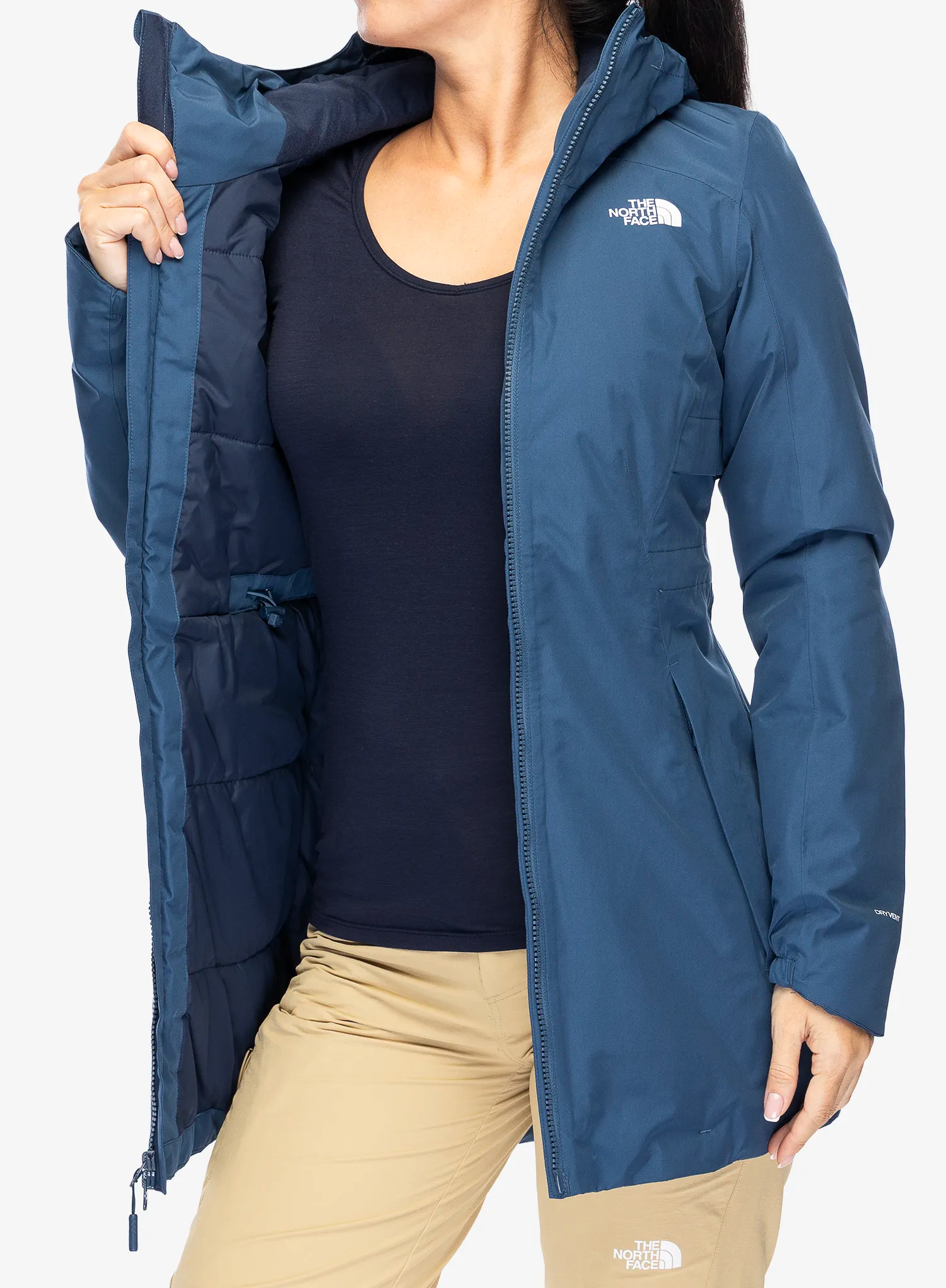Dámský kabát The North Face Hikesteller Insulated Parka - blue/navy