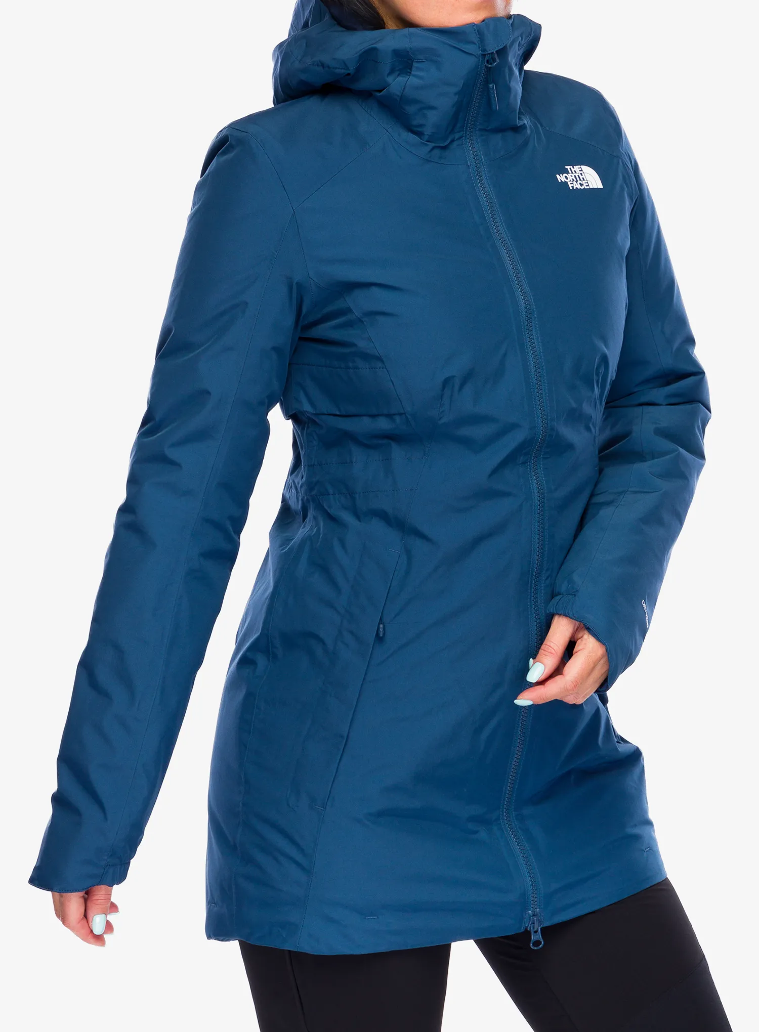Zateplená bunda dámská The North Face Hikesteller Insulated Parka - shady blue/summit navy