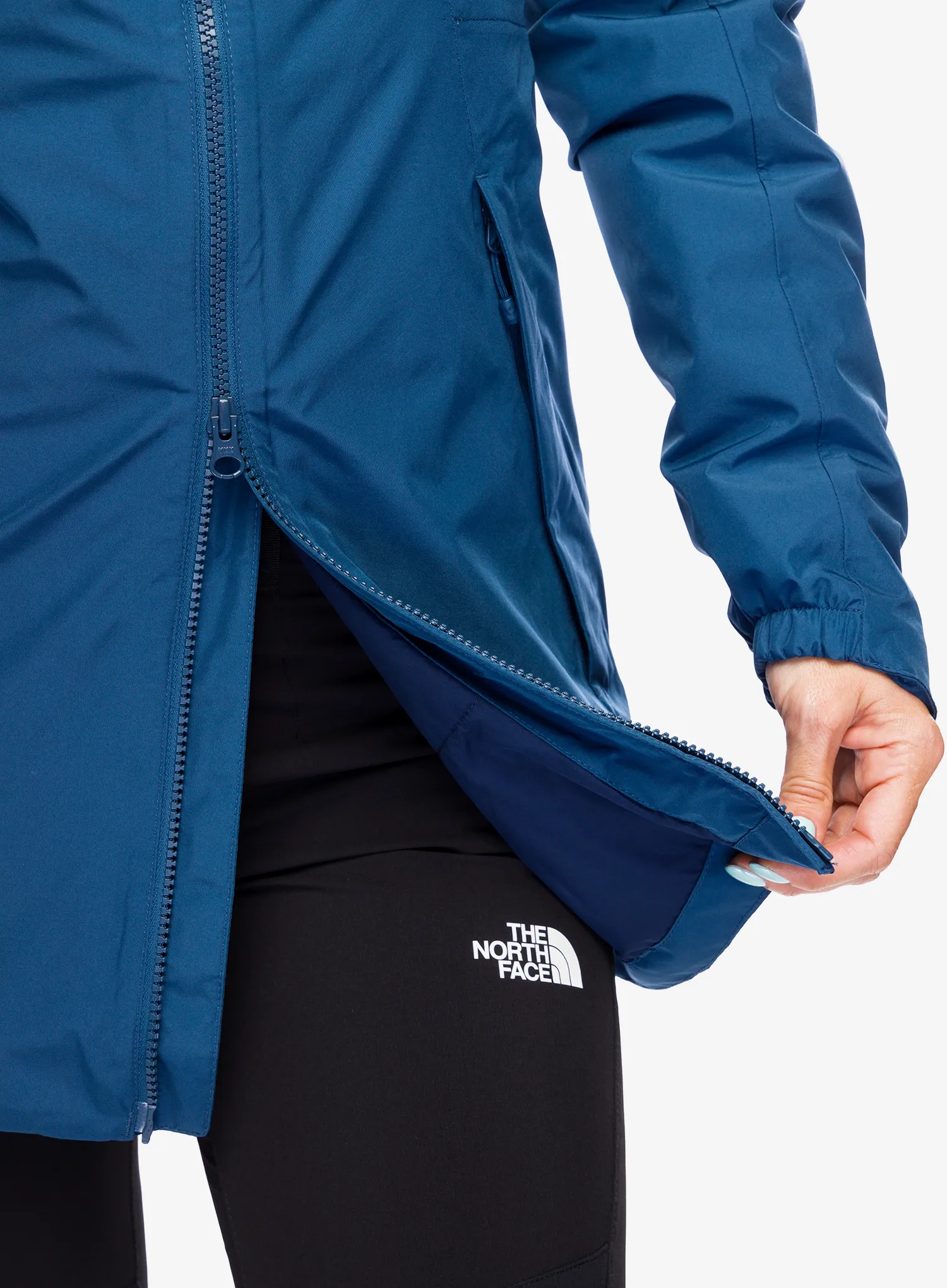 Zateplená bunda dámská The North Face Hikesteller Insulated Parka - shady blue/summit navy