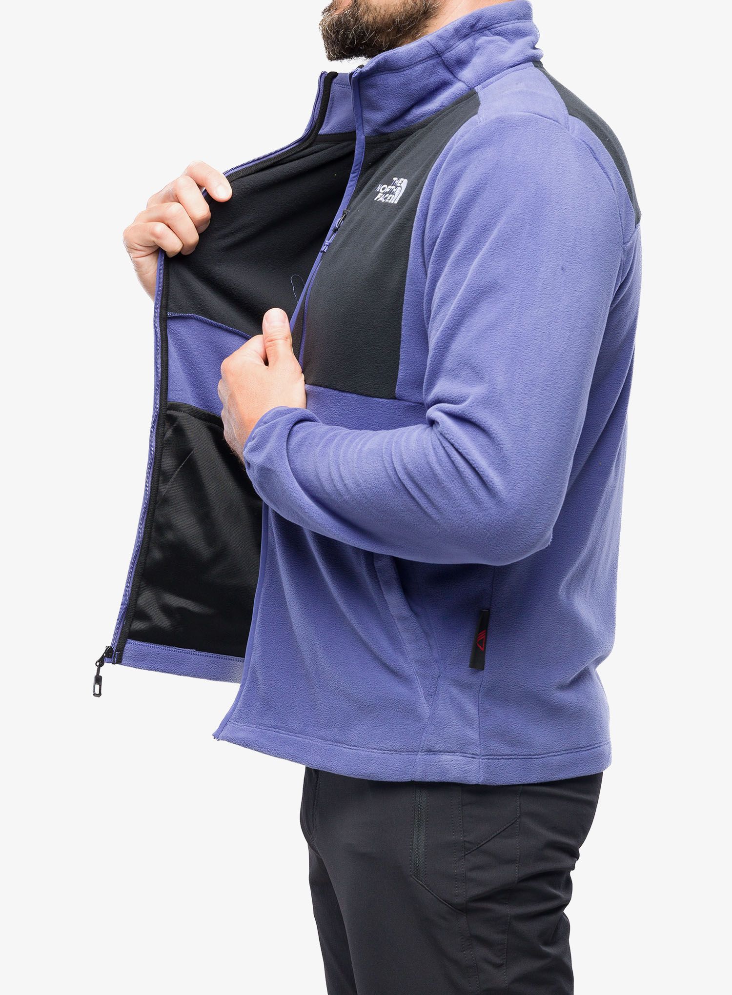 Fleece mikina pánská The North Face Homesafe Full Zip Fleece - cave blue/black