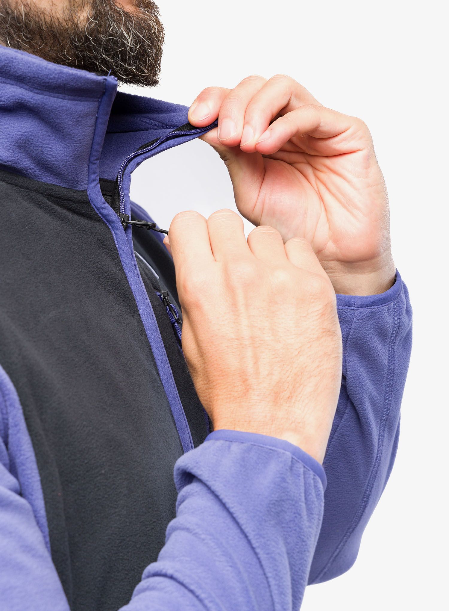 Fleece mikina pánská The North Face Homesafe Full Zip Fleece - cave blue/black