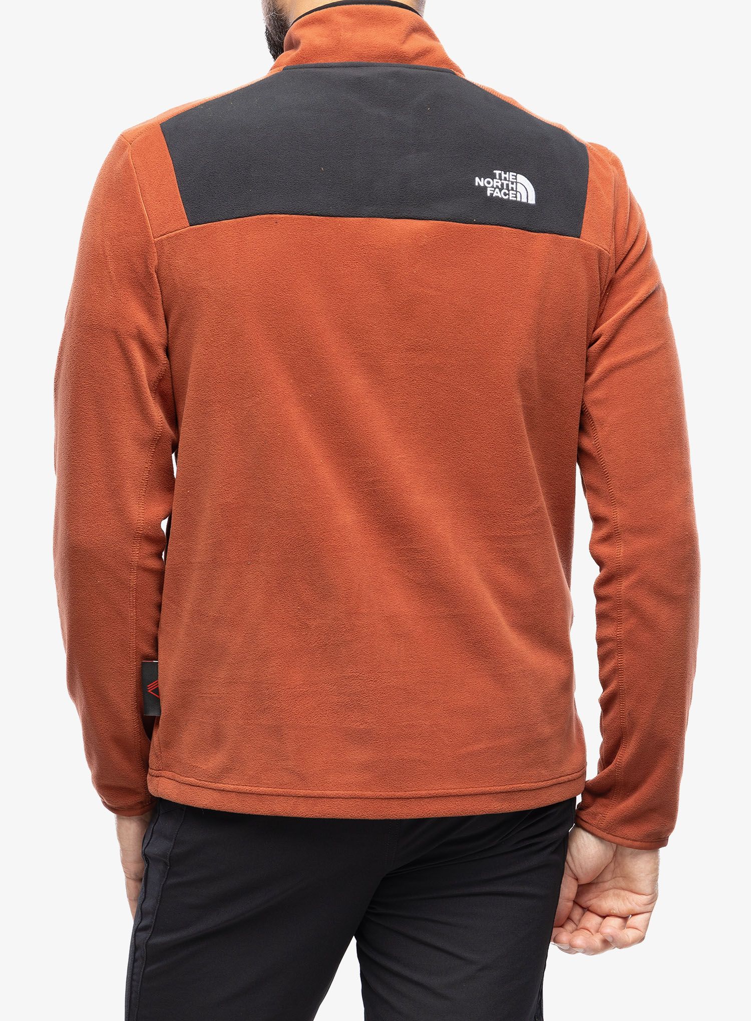 Fleece mikina The North Face Homesafe Snap Neck Fleece Pullover - brown/black