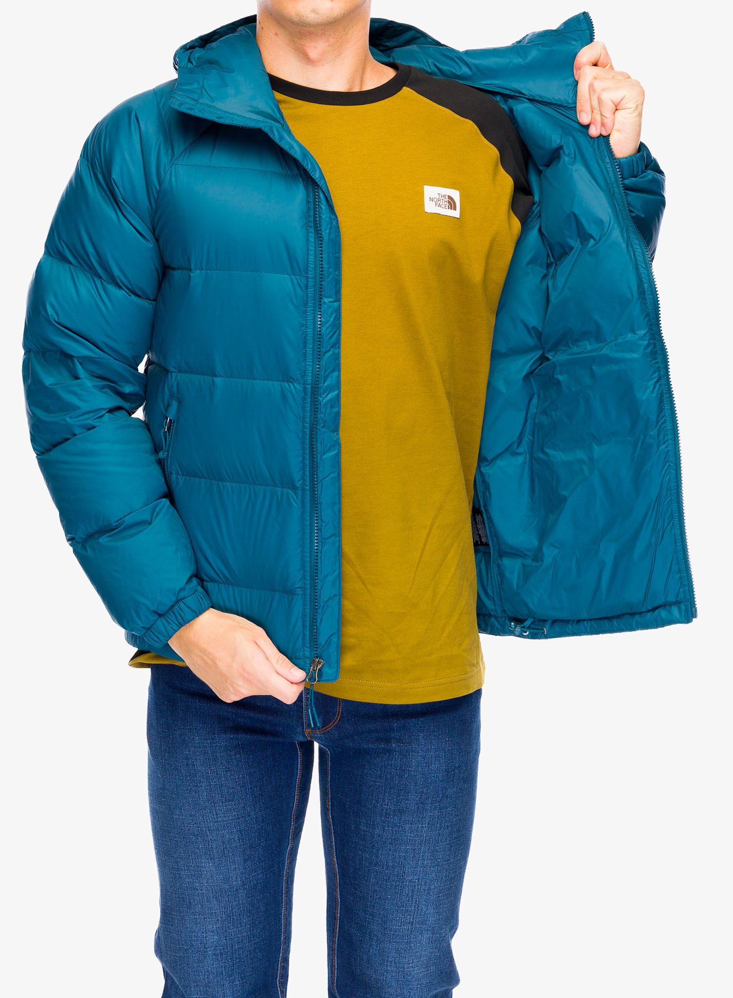 Péřová bunda The North Face Hydrenalite Down Hoodie - midnight petrol