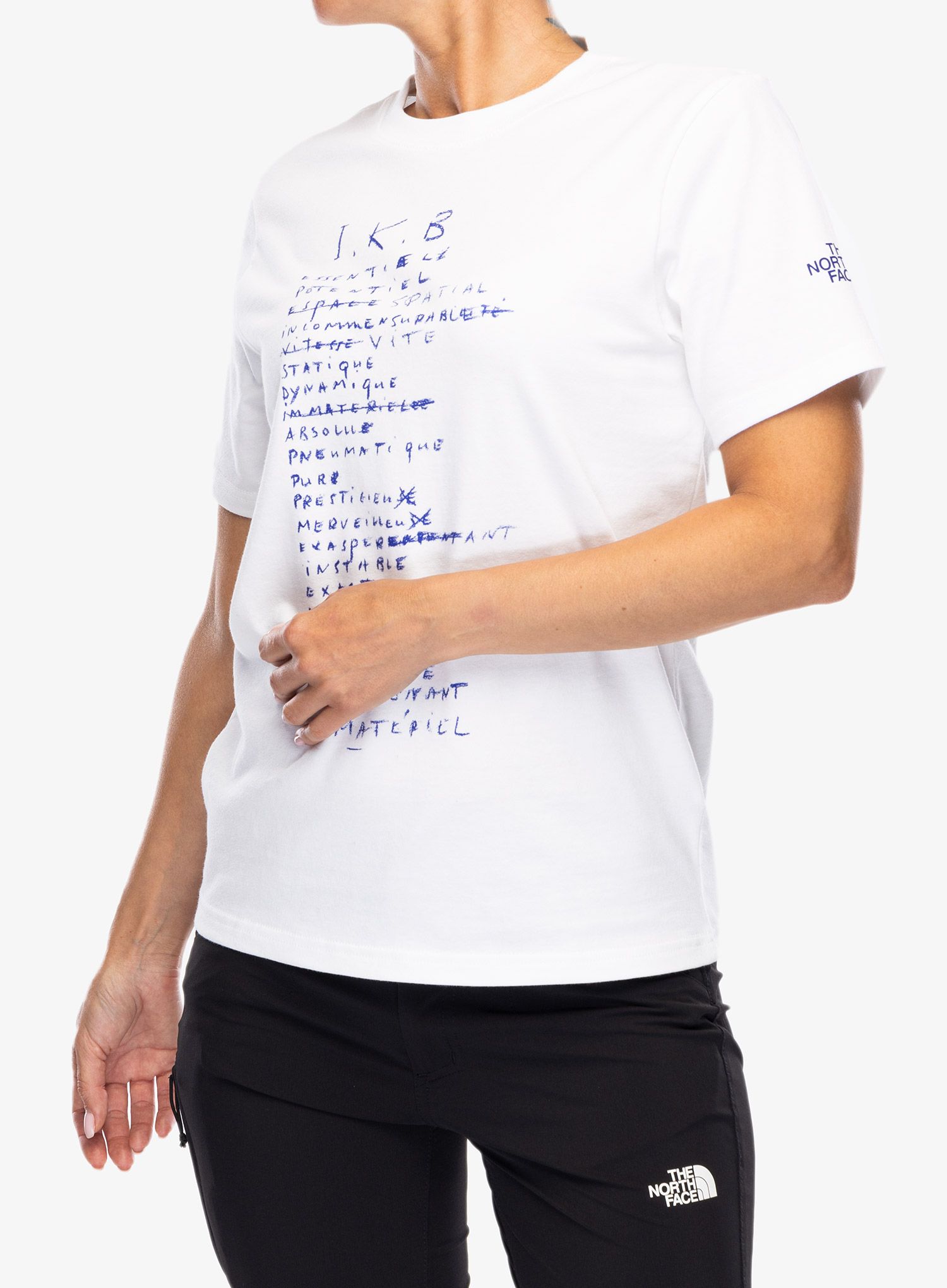 Bavlněné tričko dámské The North Face IKB Logowear Tee - ikb
