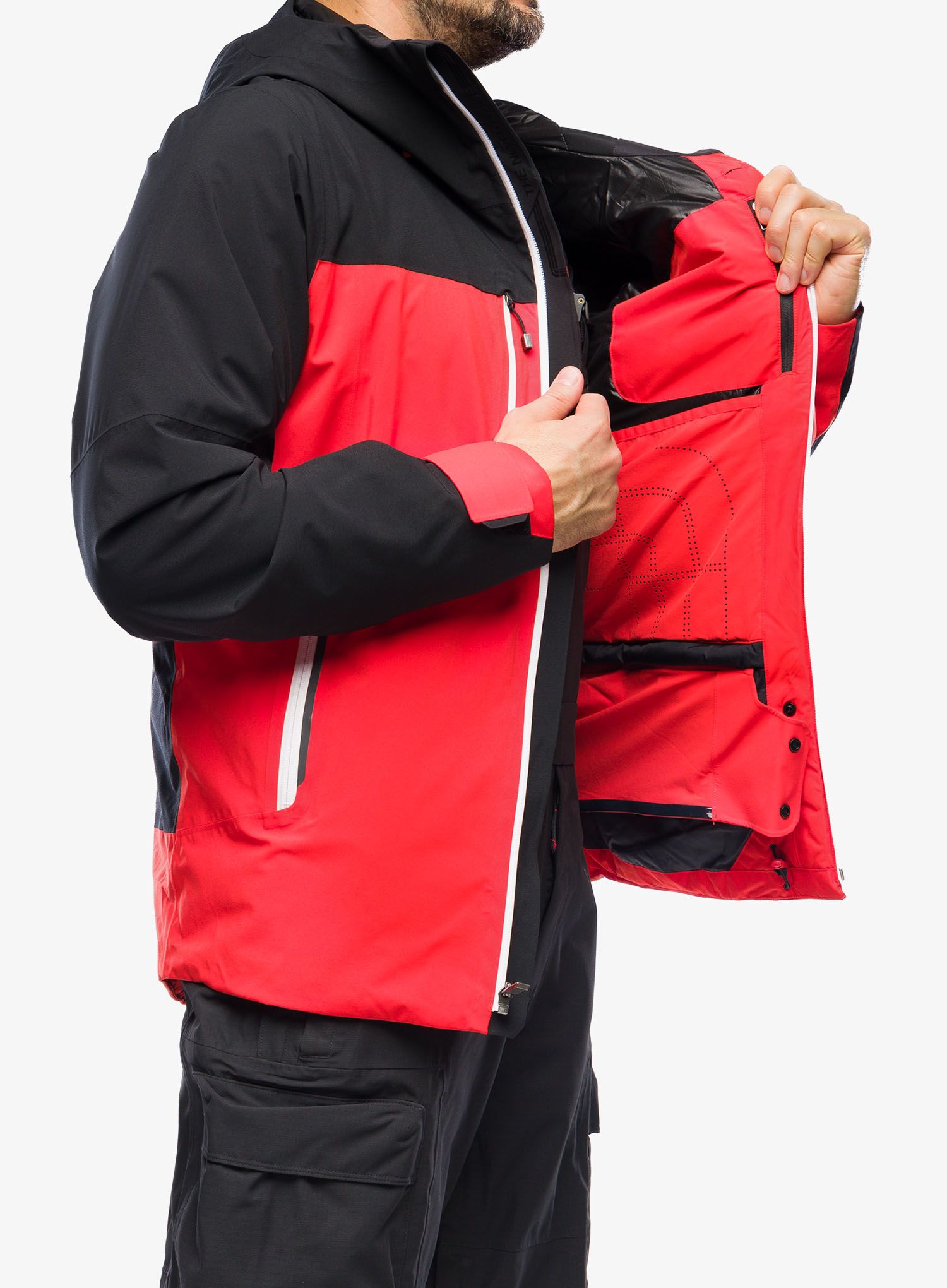 Lyžařská bunda pánská The North Face Inclination Jacket - red/black