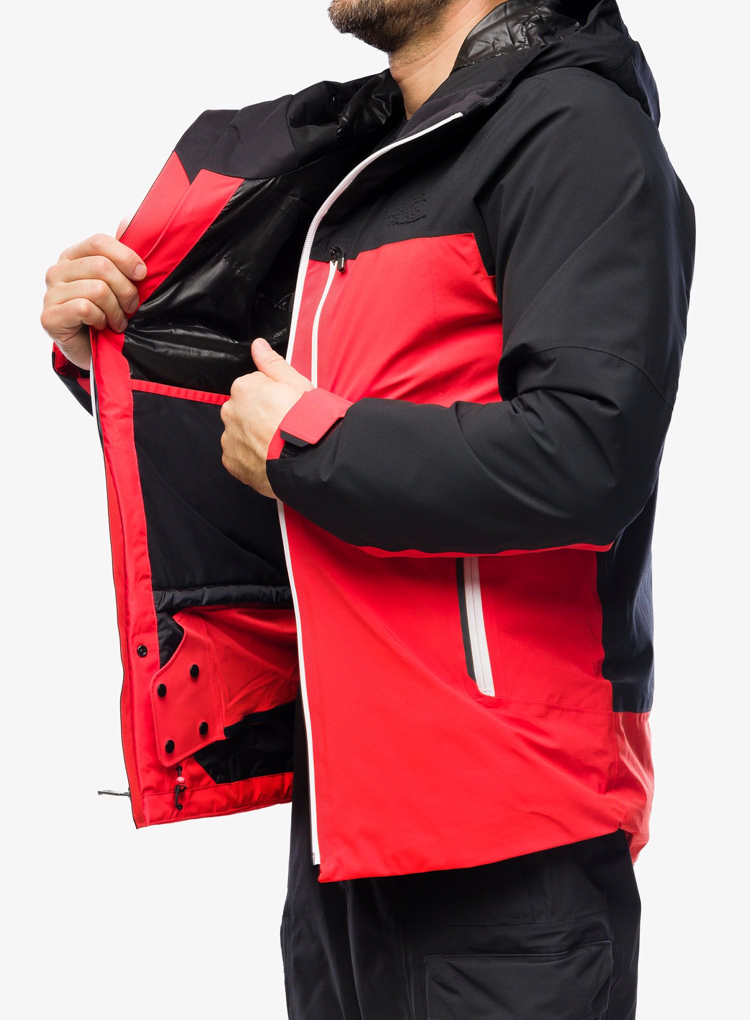 Lyžařská bunda pánská The North Face Inclination Jacket - red/black