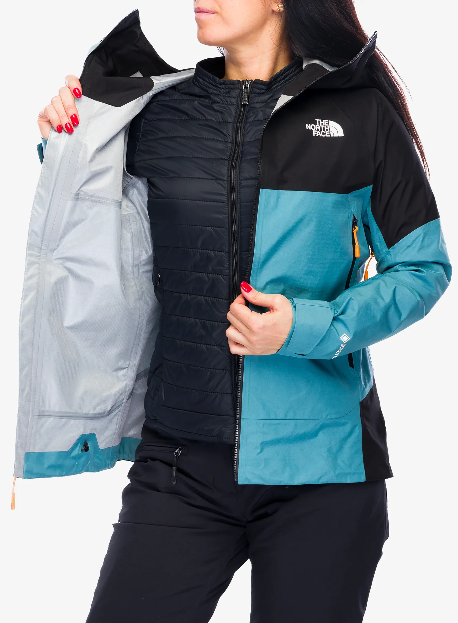GORE TEX bunda dámská The North Face Jazzi 3L GTX Jacket - algae blue/tnf black