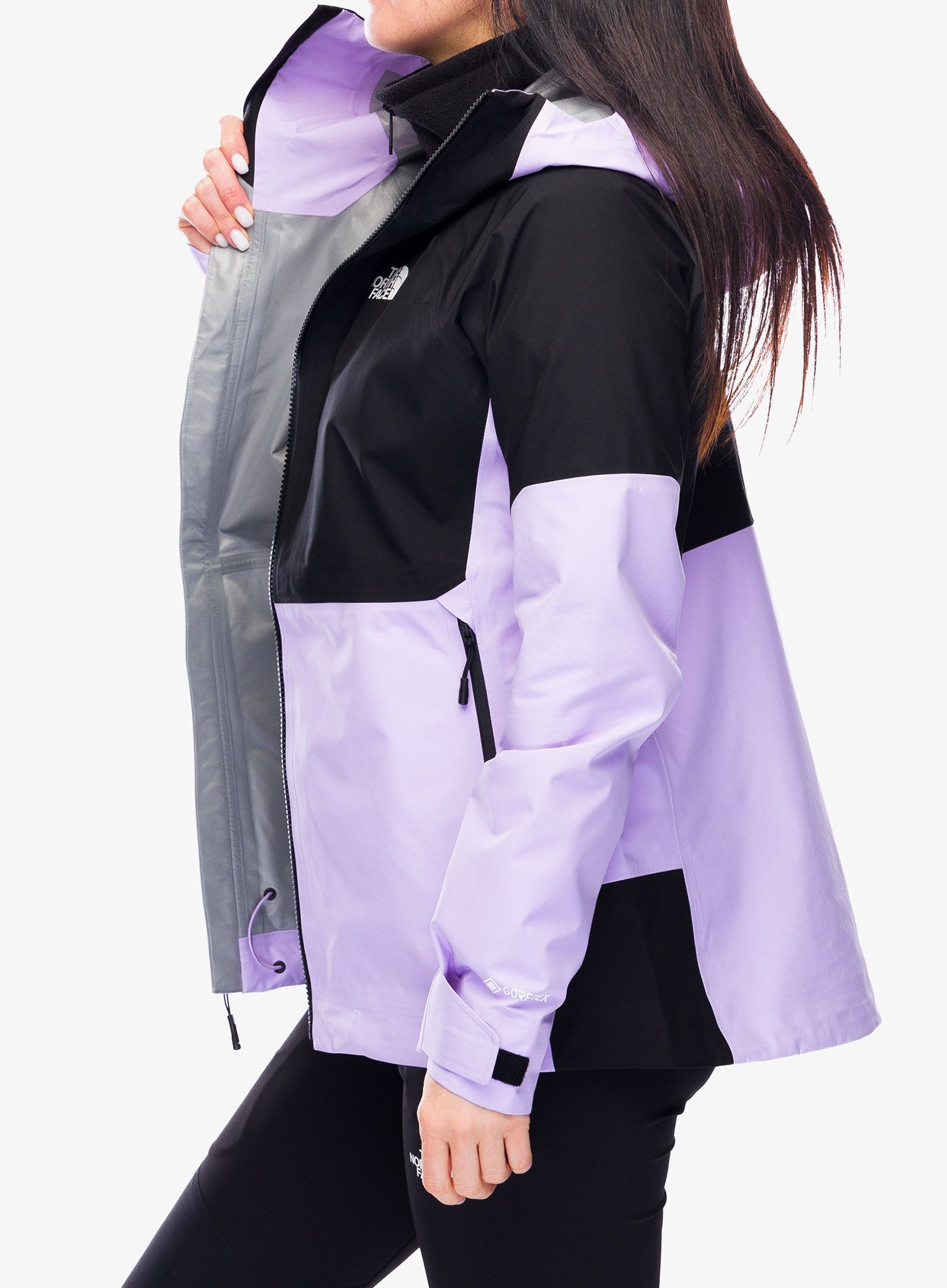 Dámská nepromokavá bunda s membránou The North Face Jazzi GTX Jacket - lite lilac/tnf black