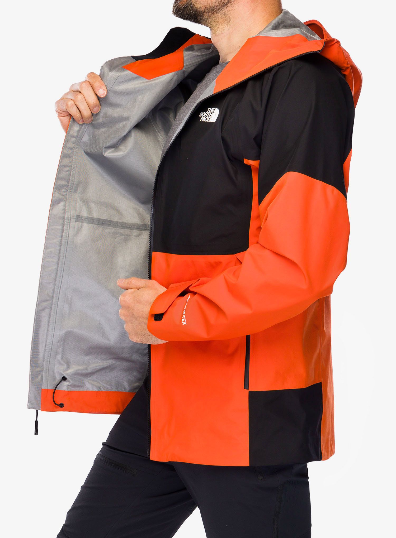 Membránová bunda The North Face Jazzi GTX Jacket - red orange/tnf black