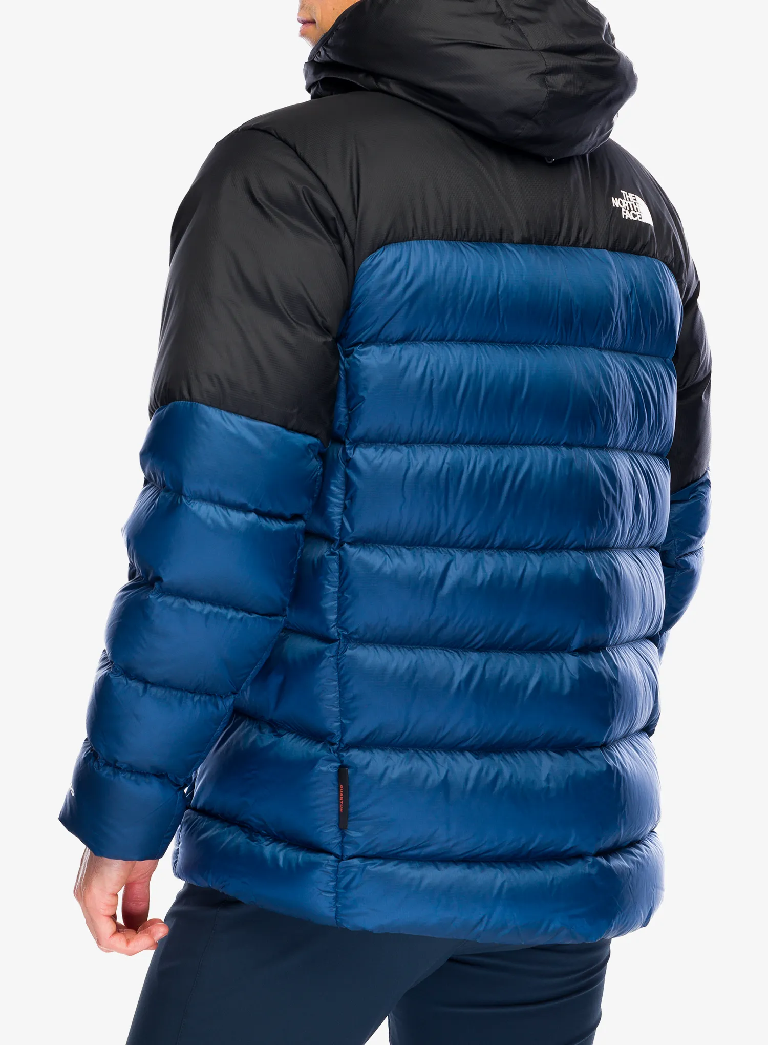 Péřová bunda The North Face Kalix Down Hoodie - shady blue/tnf black