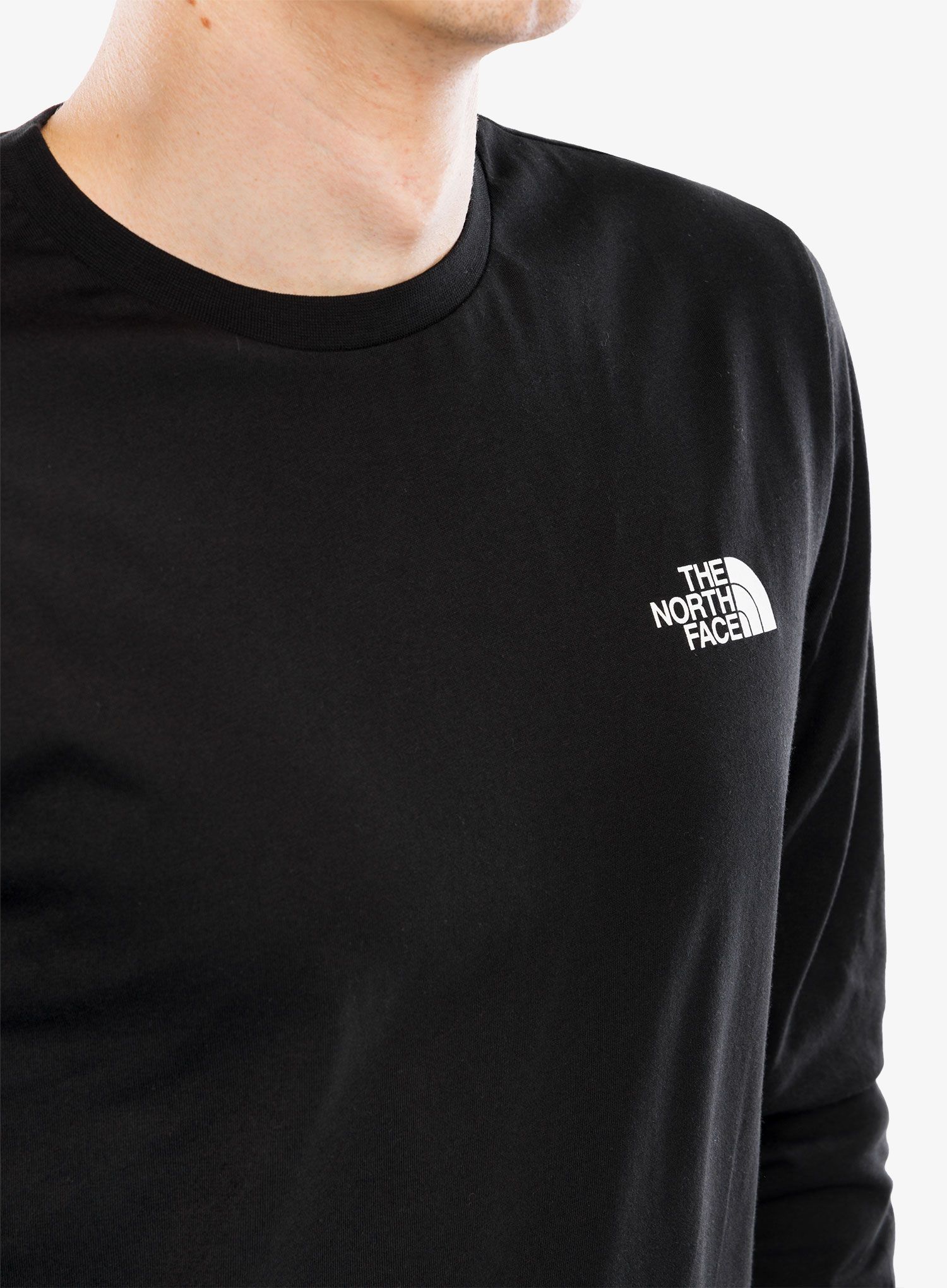 Mikina bez kapuce The North Face L/S Box NSE Tee - tnf black