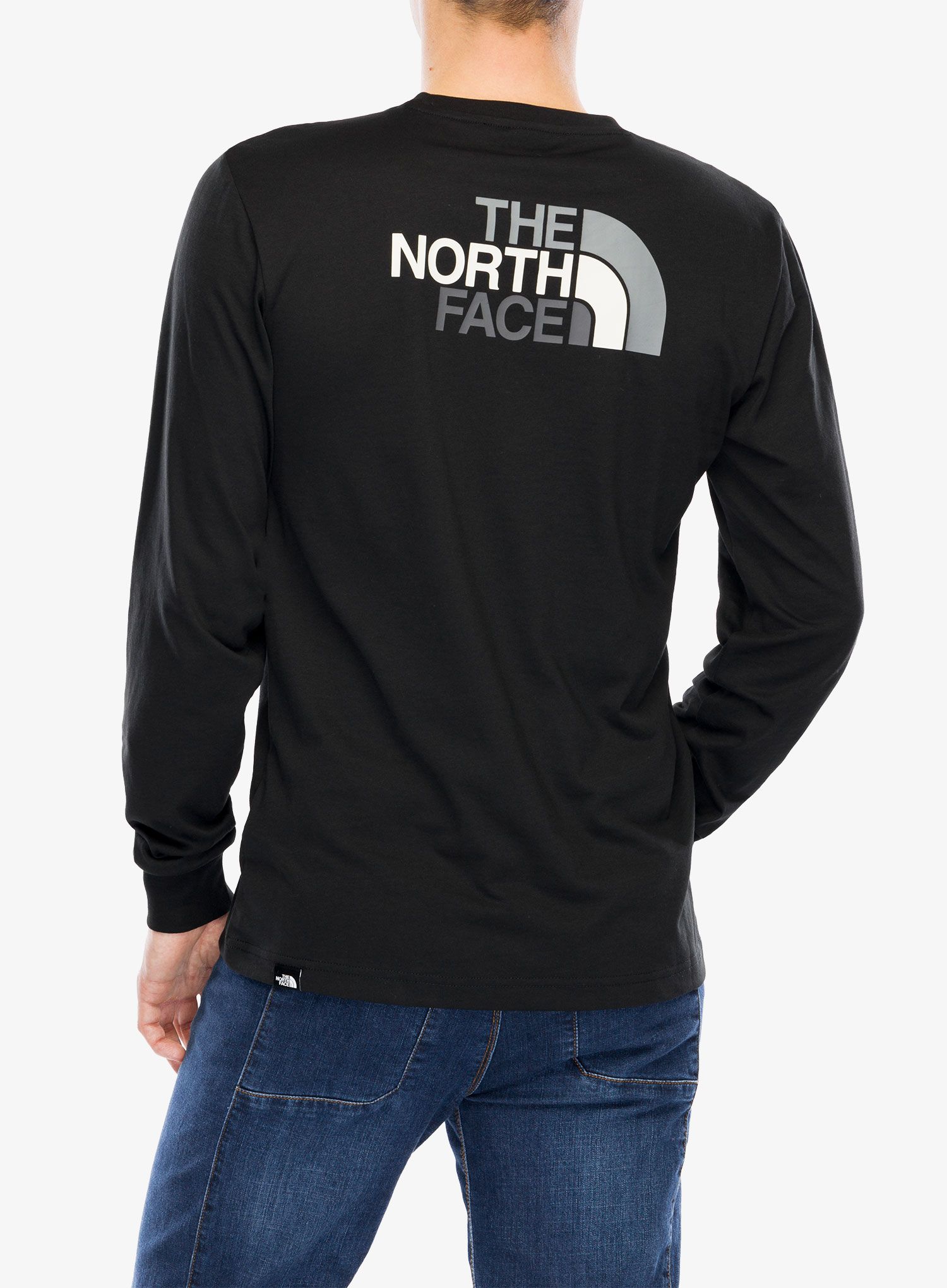 Mikina bez kapuce The North Face L/S Easy Tee - tnf black