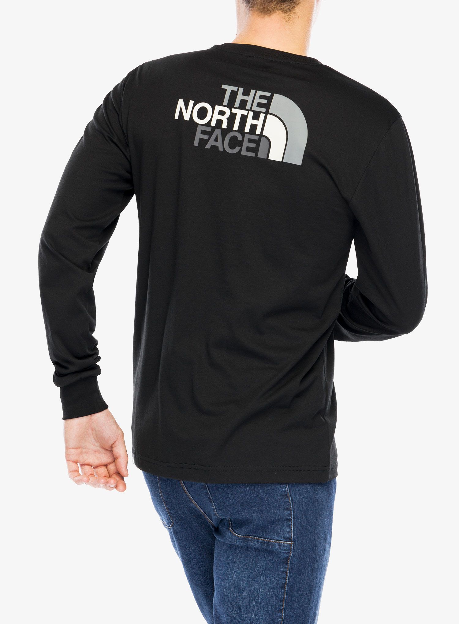 Mikina bez kapuce The North Face L/S Easy Tee - tnf black
