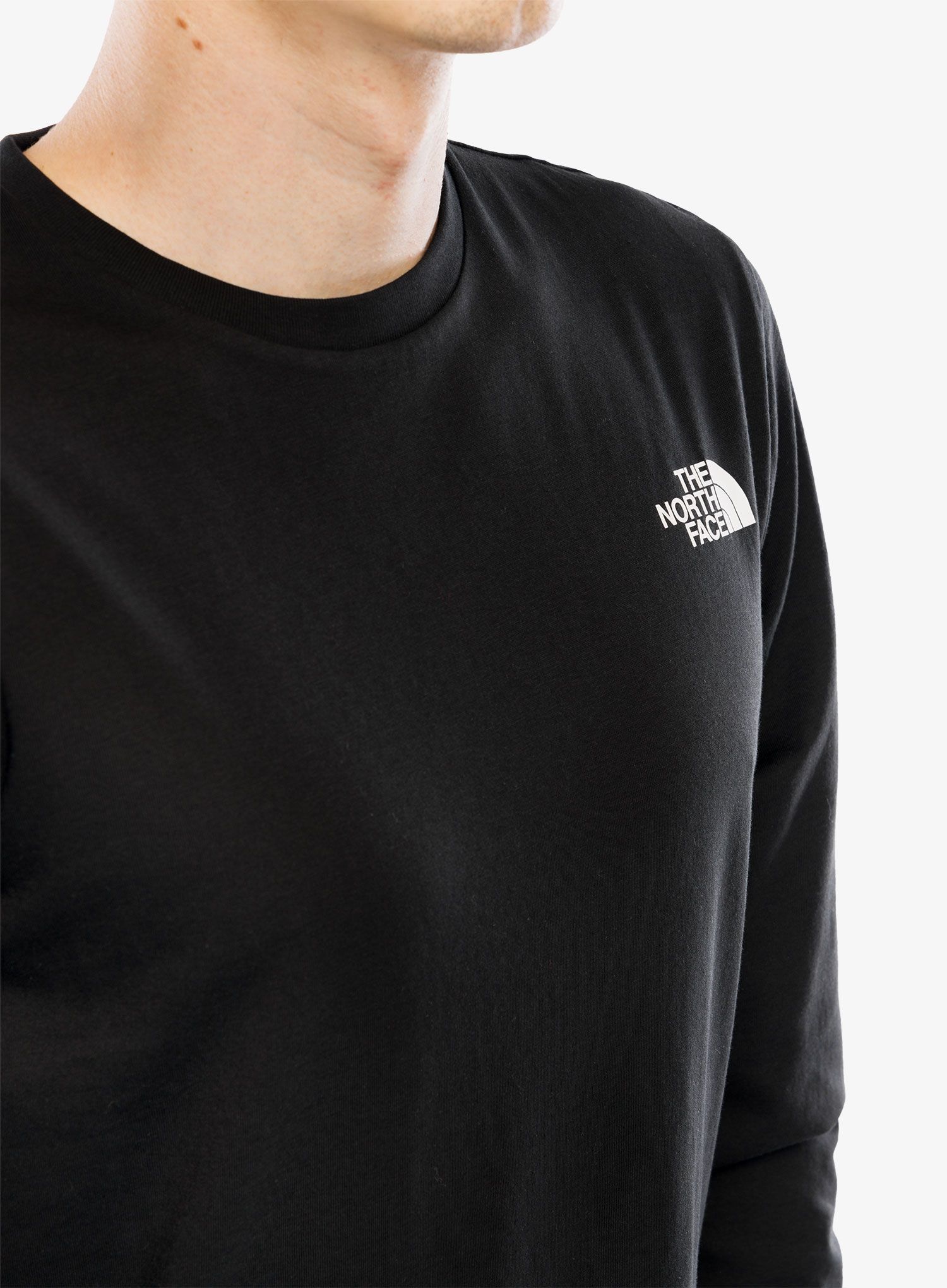 Mikina bez kapuce The North Face L/S Easy Tee - tnf black