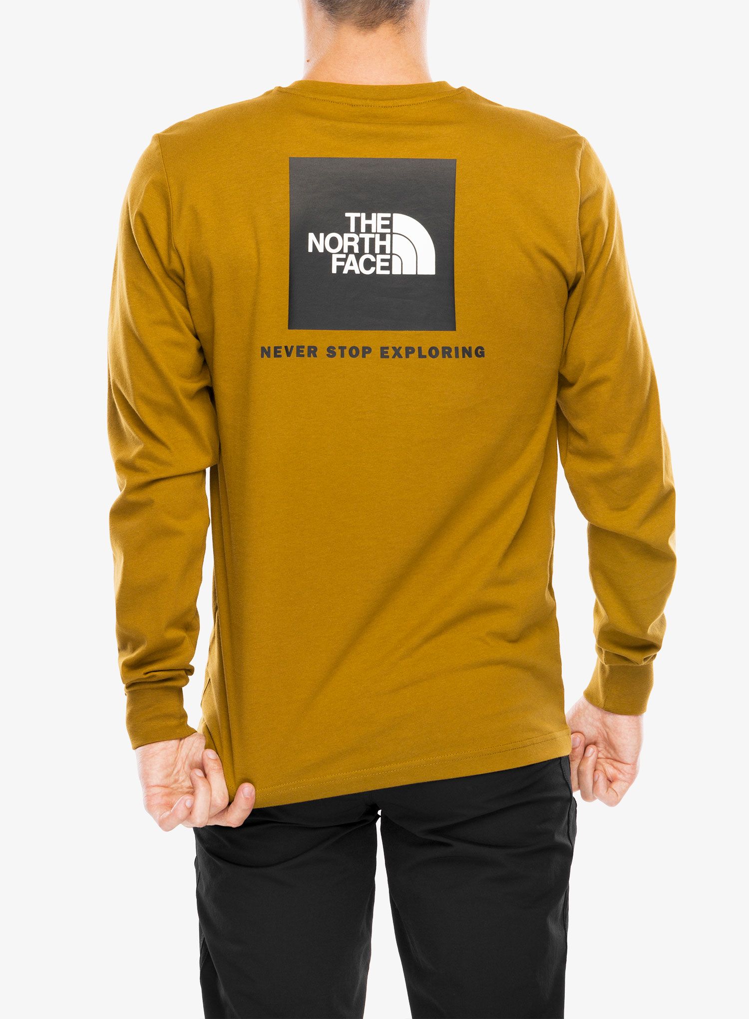 Tričko s dlouhým rukávem The North Face L/S Redbox Tee - moss green