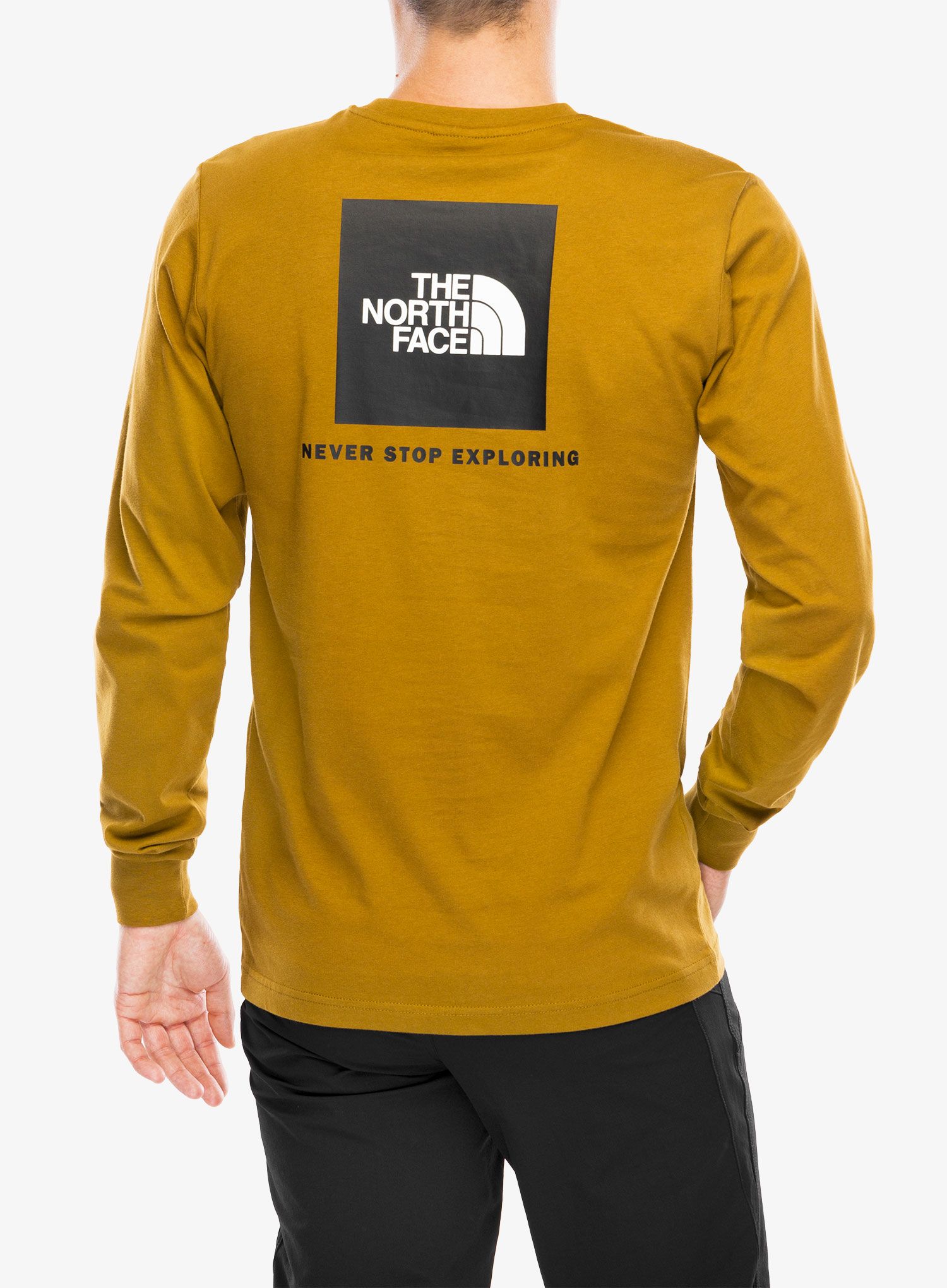 Tričko s dlouhým rukávem The North Face L/S Redbox Tee - moss green