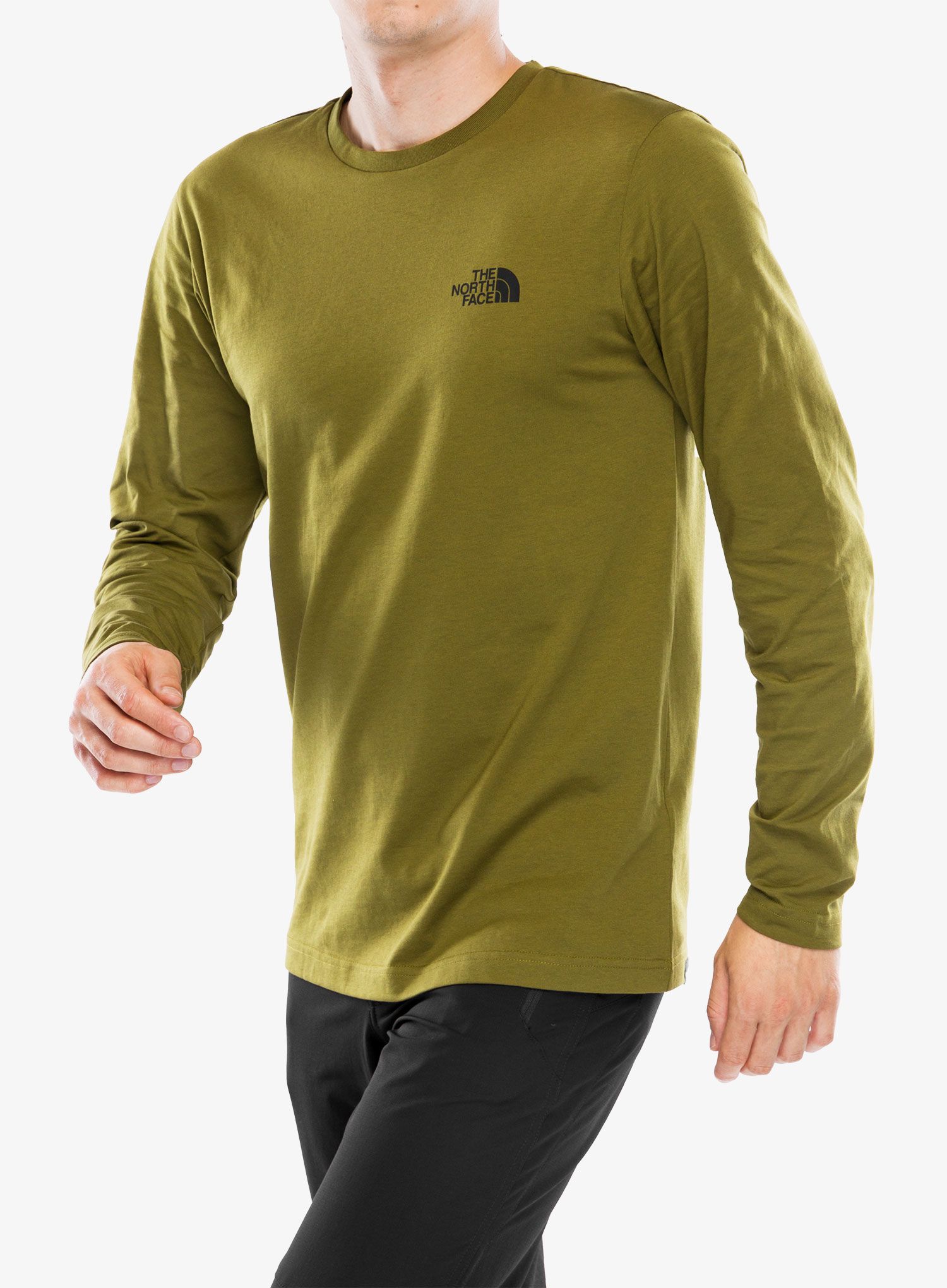 Tričko s dlouhým rukávem The North Face  L/S Simple Dome Tee - forest olive