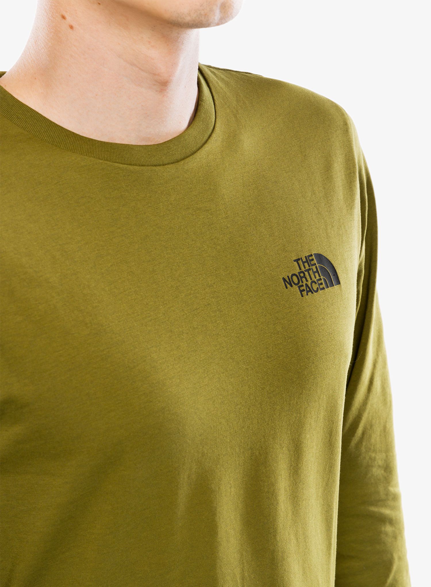 Tričko s dlouhým rukávem The North Face  L/S Simple Dome Tee - forest olive