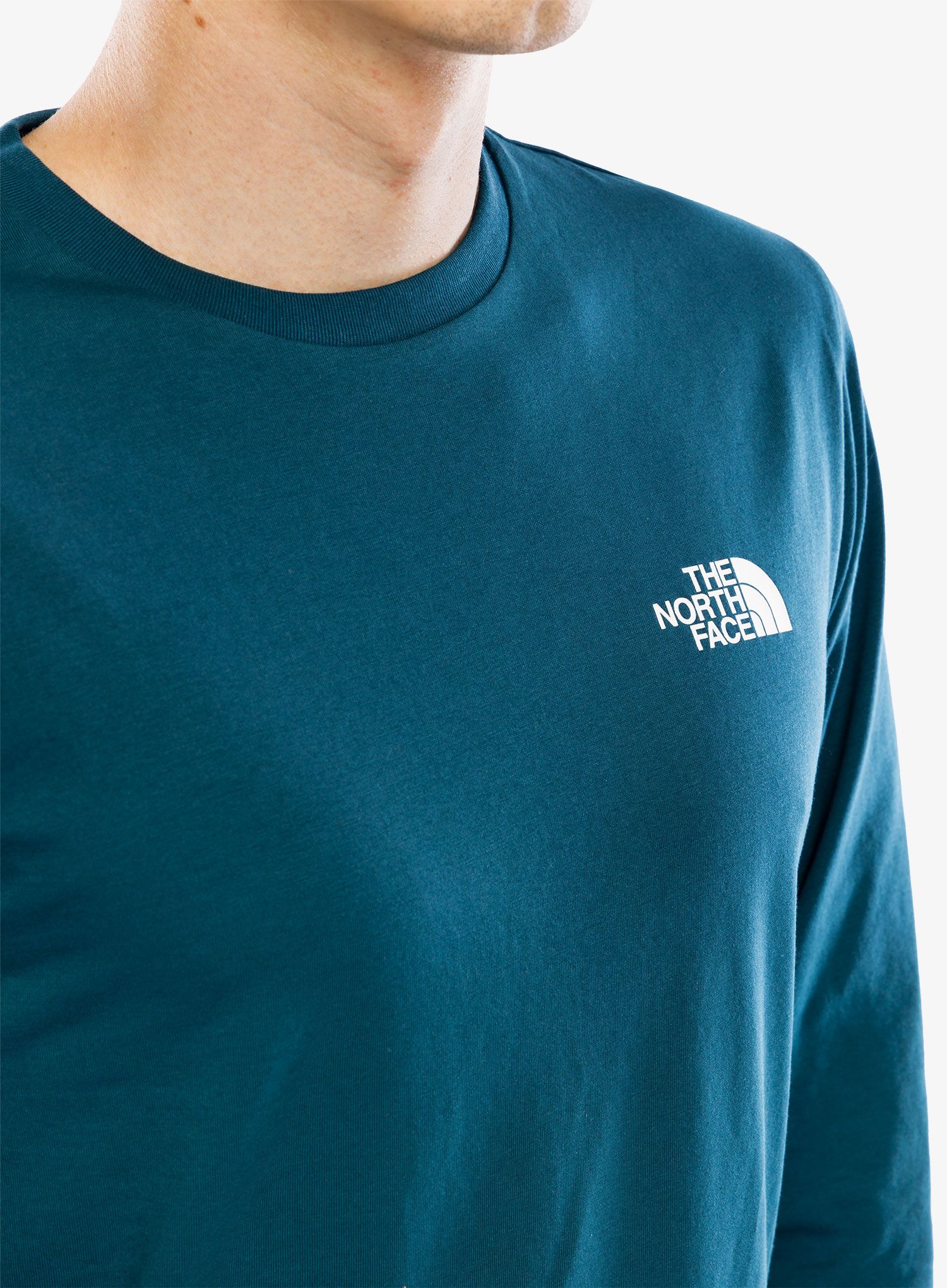 Tričko s dlouhým rukávem The North Face  L/S Simple Dome Tee - midnight petrol
