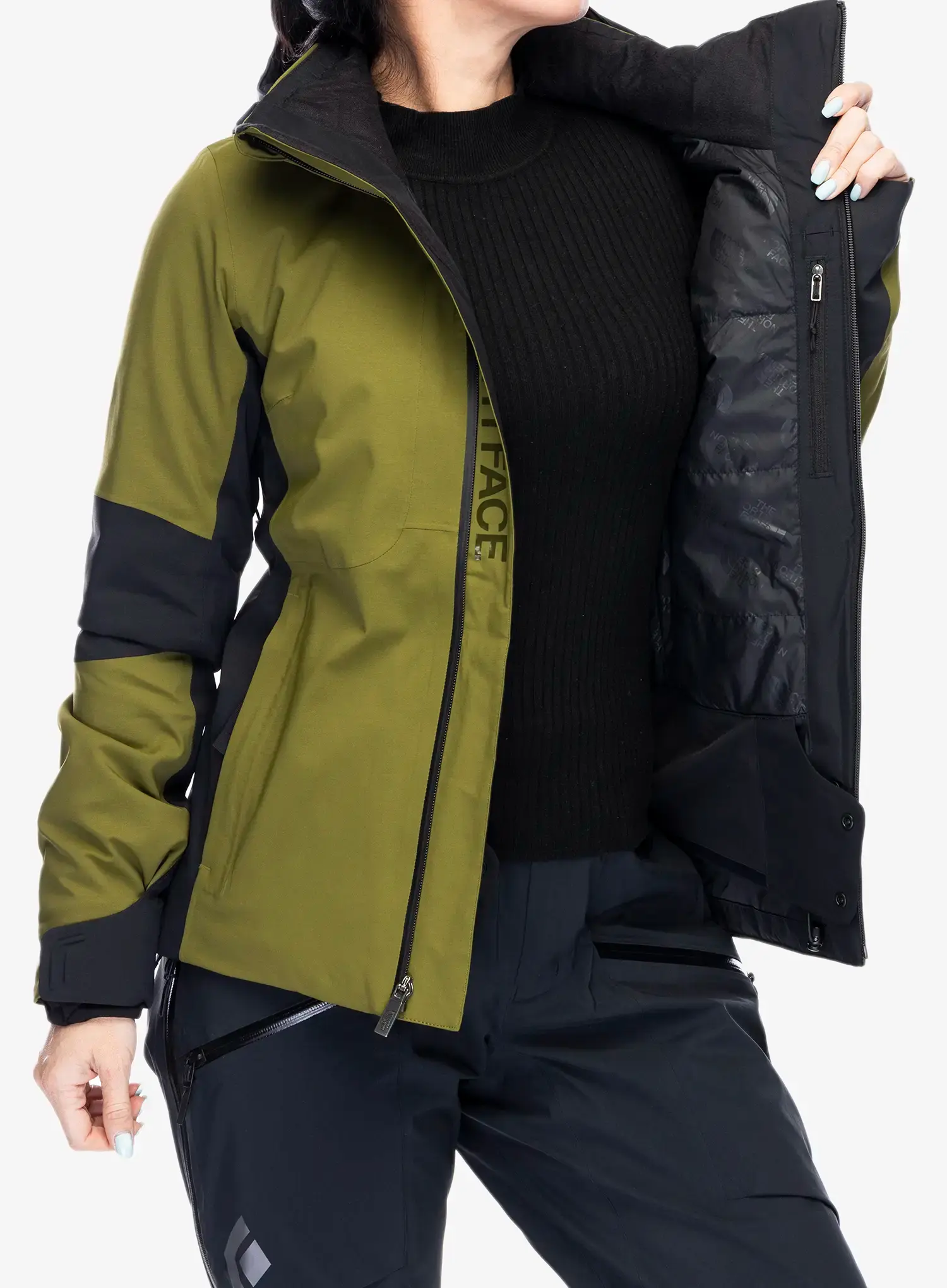 Dámská lyžařská bunda The North Face Lenado Jacket - forest olive/tnf black