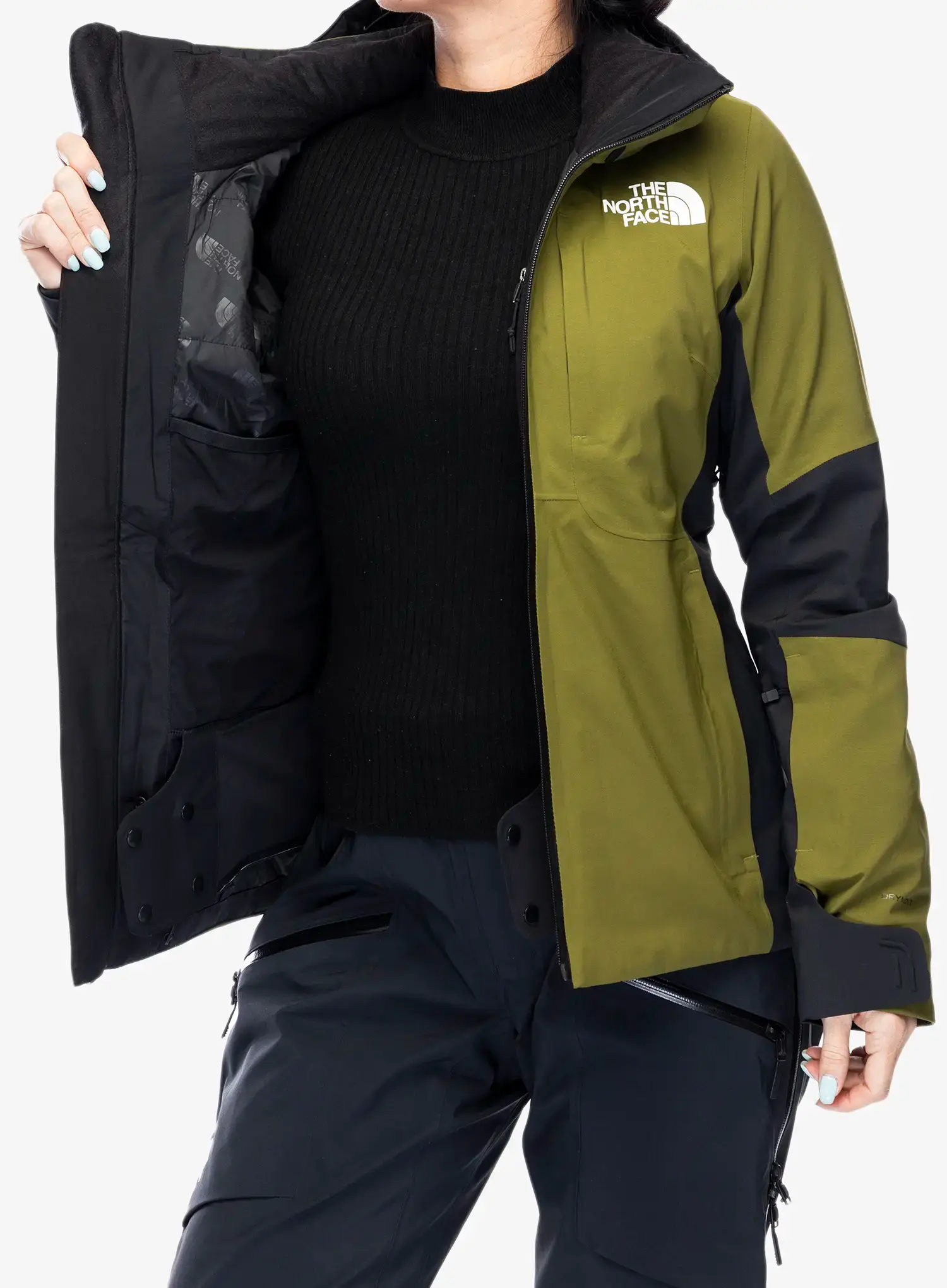 Dámská lyžařská bunda The North Face Lenado Jacket - forest olive/tnf black