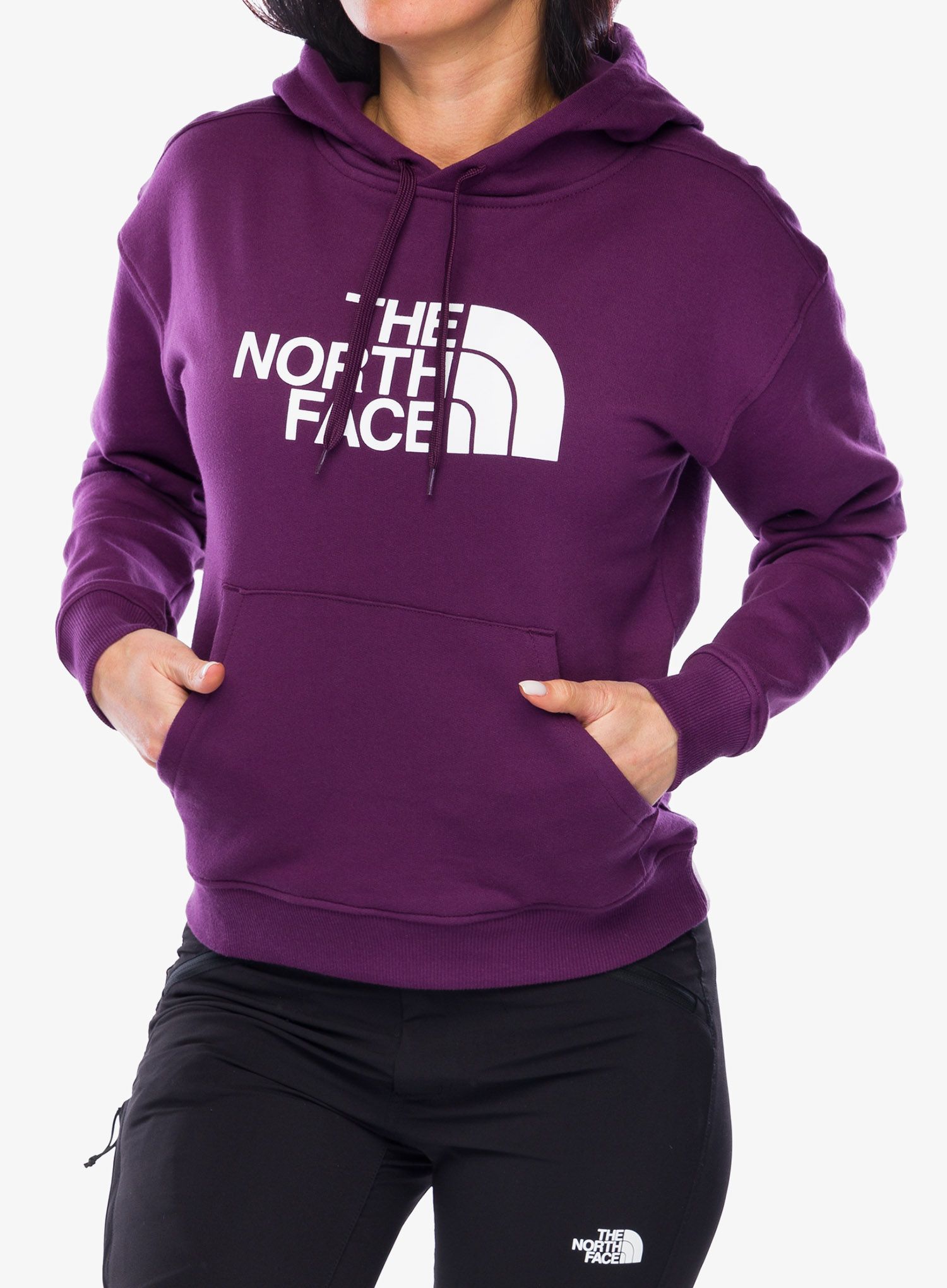Dámská mikina s kapucí The North Face Light Drew Peak Hoodie - black currant
