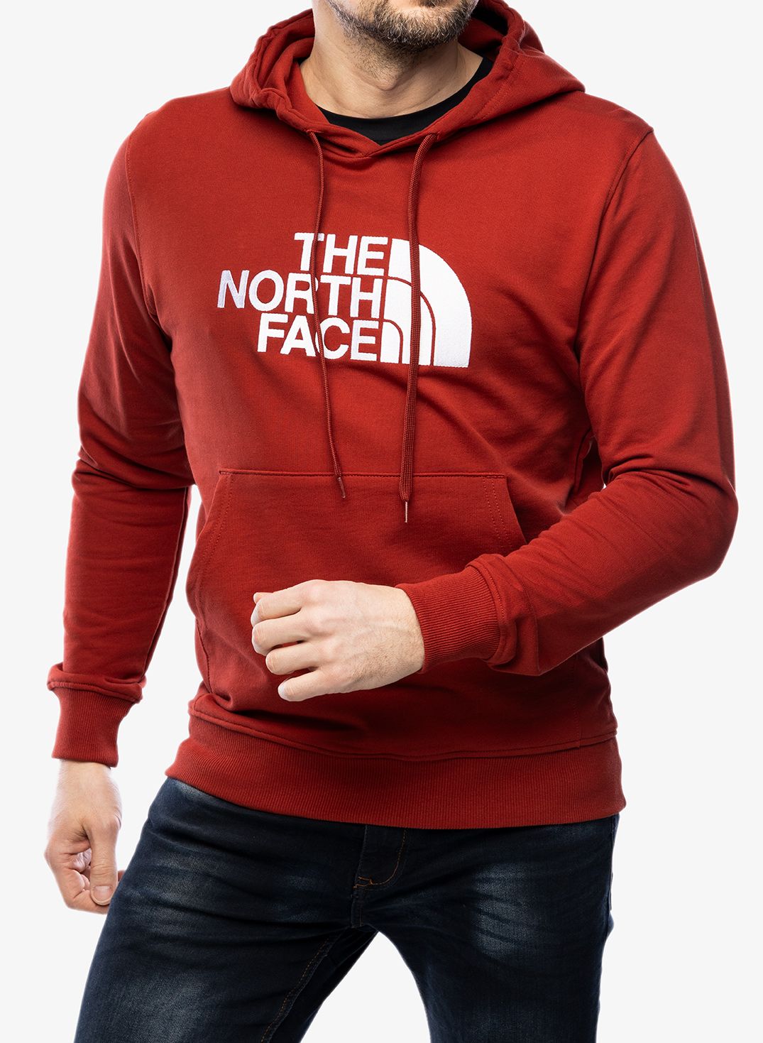 Mikina s kapucí The North Face Light Drew Peak Pullover Hoodie - iron red