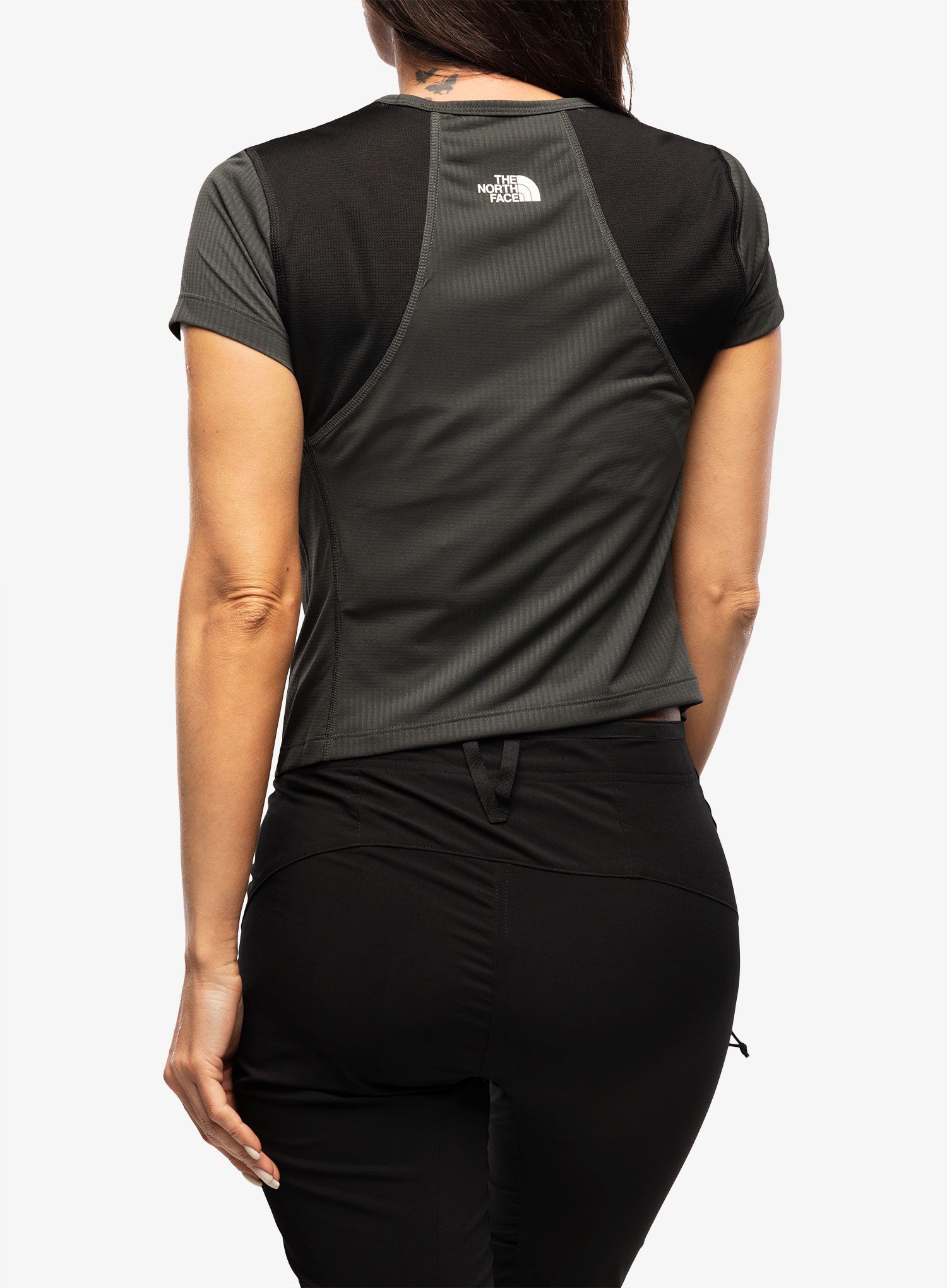 Běžecké tričko dámské The North Face Lightbright S/S Tee - grey/black
