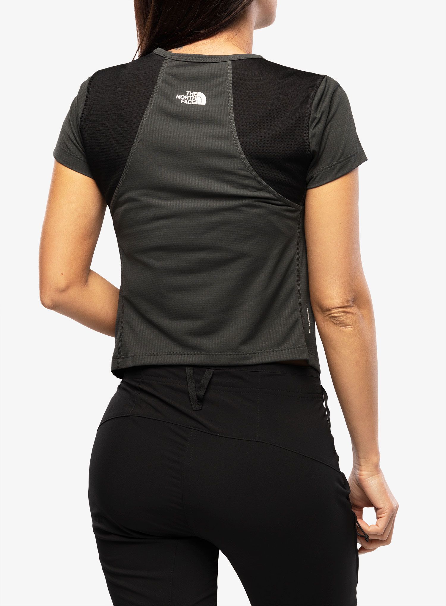 Běžecké tričko dámské The North Face Lightbright S/S Tee - grey/black