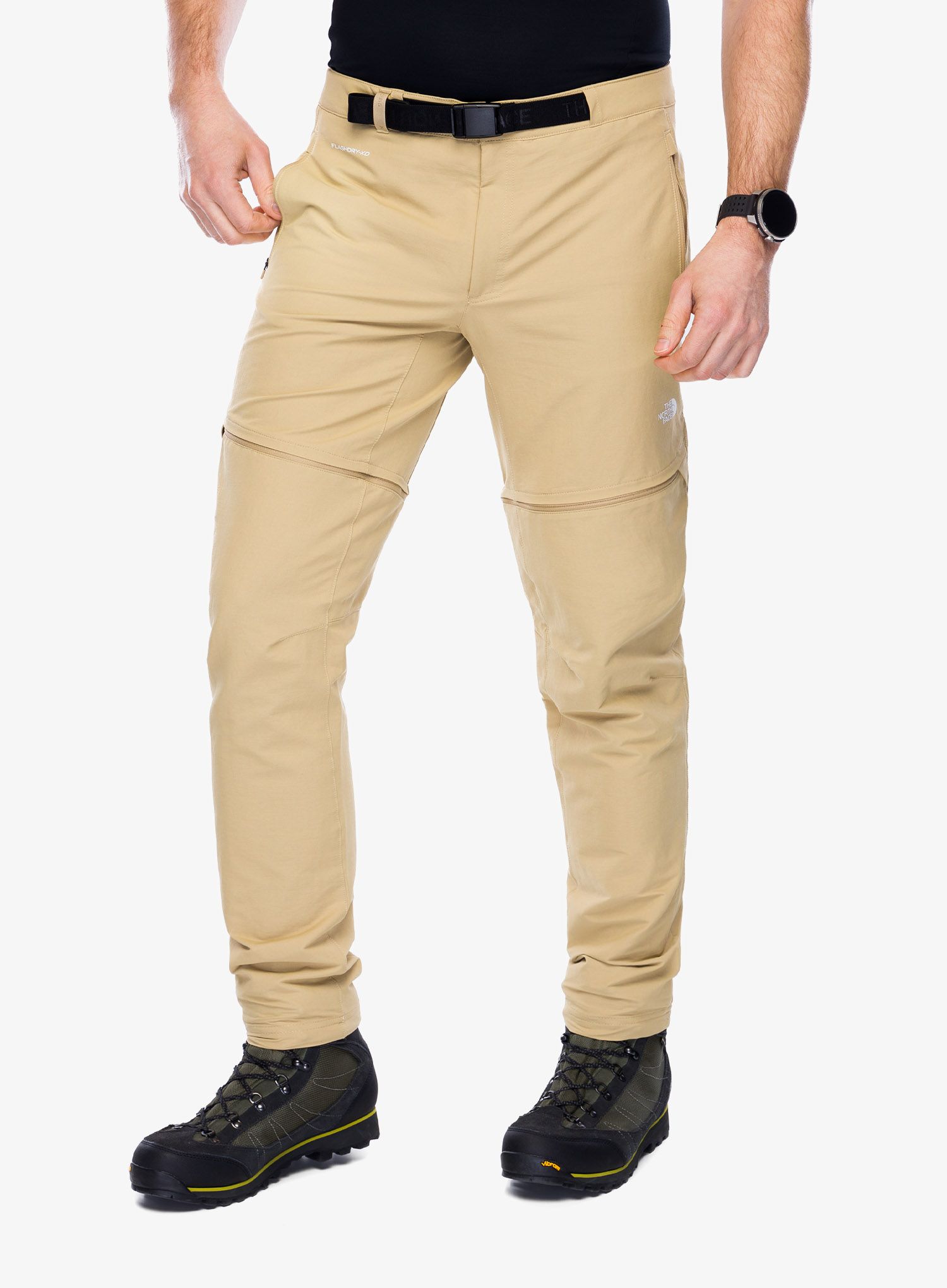 Turistické kalhoty The North Face Lightning Convertible Pant - khaki stone