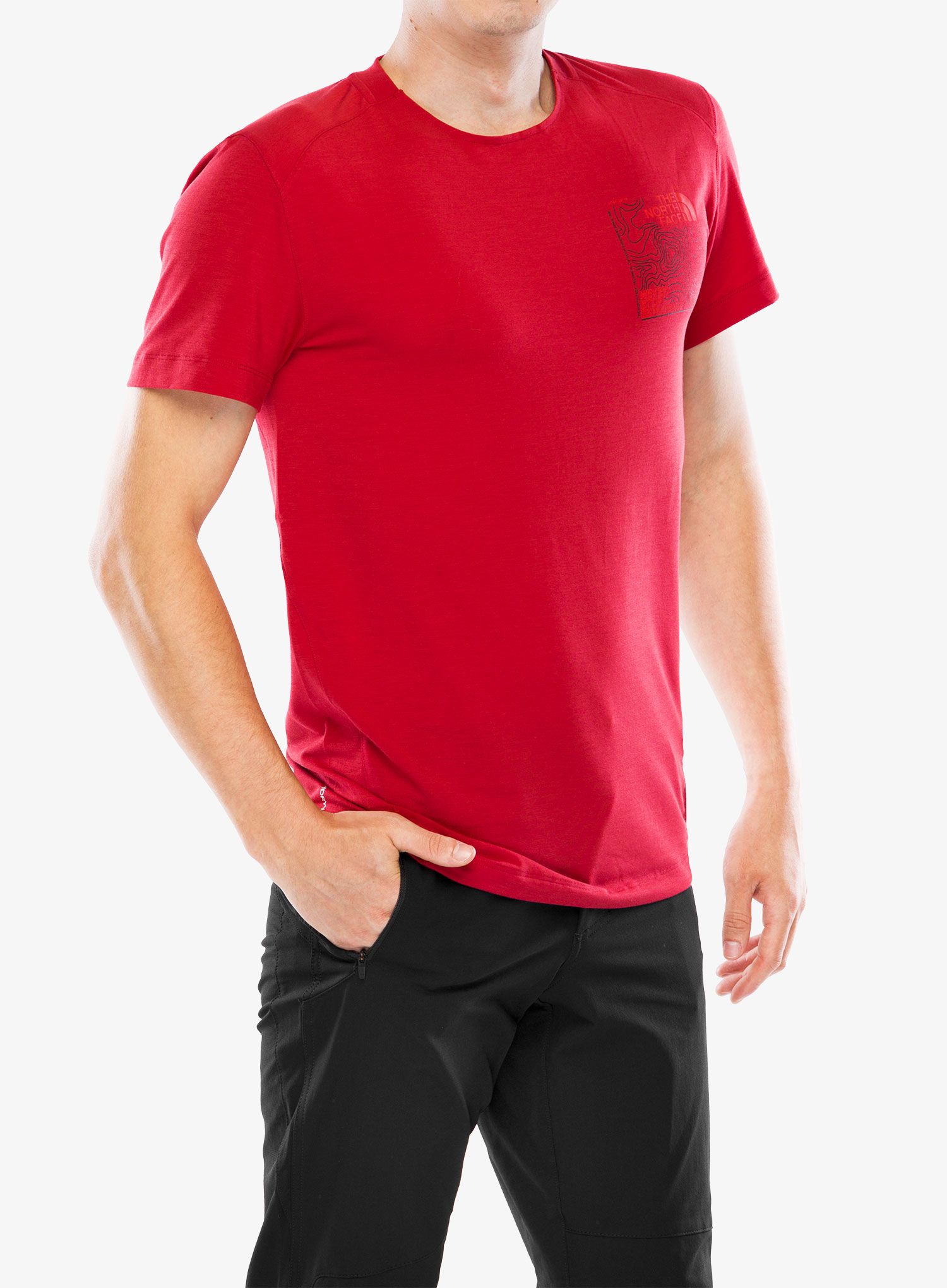 Tričko The North Face Lightning S/S Tee Graphic - garnet red
