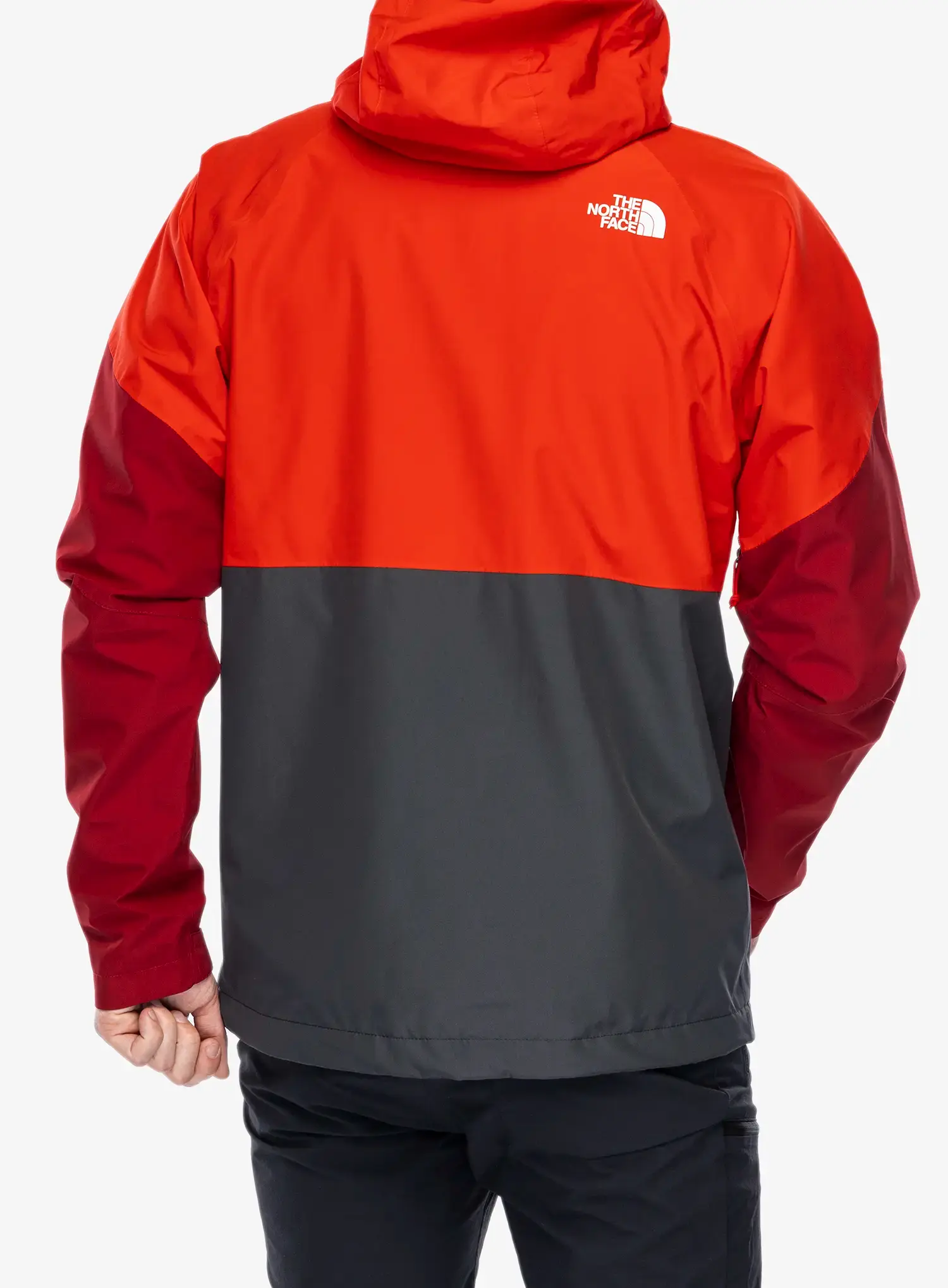 Bunda do deště The North Face Lightning Zip-In Jacket - asphalt grey/high risk red