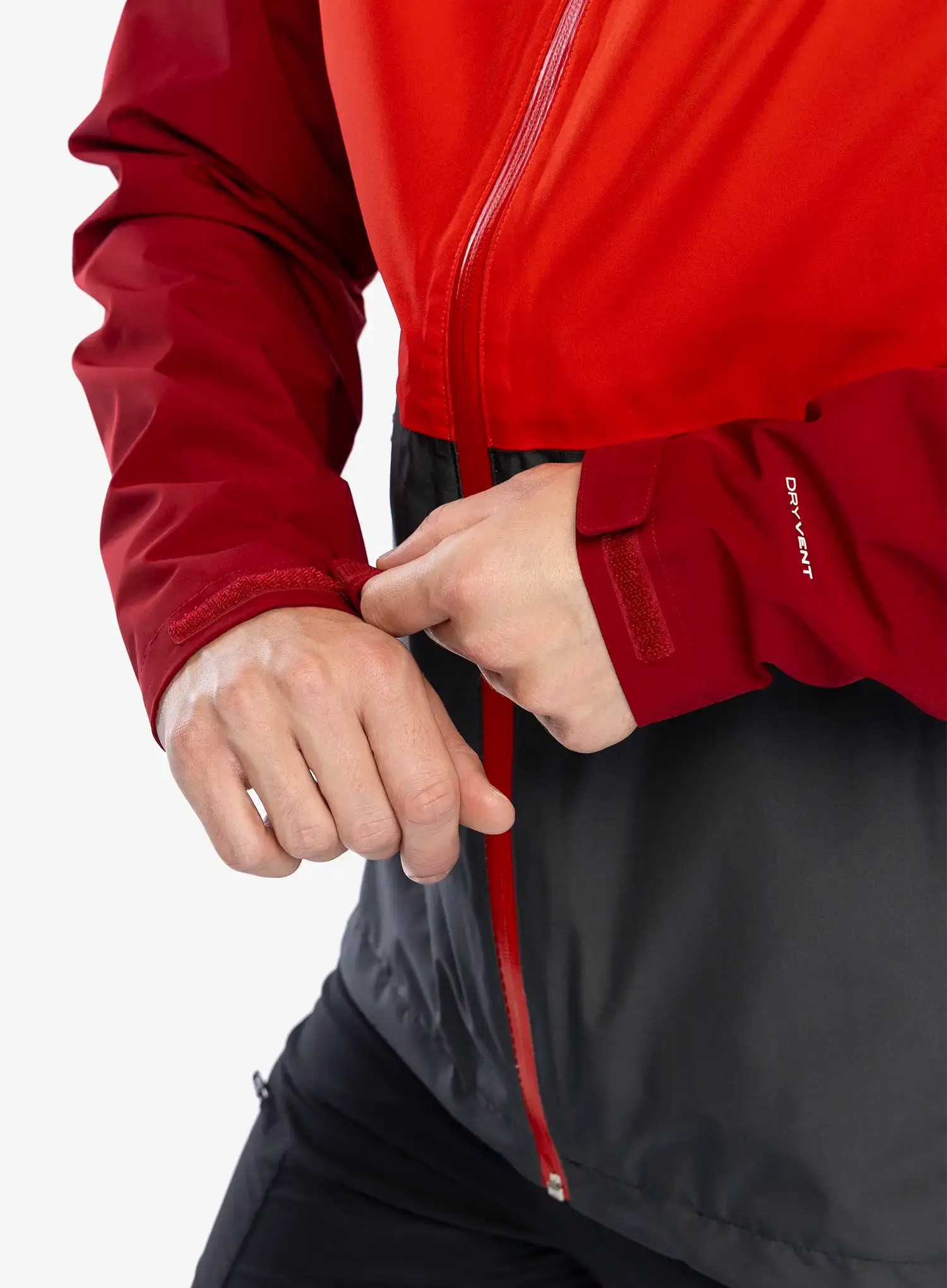 Bunda do deště The North Face Lightning Zip-In Jacket - asphalt grey/high risk red