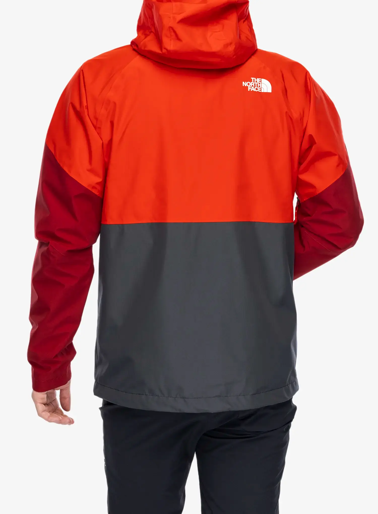 Bunda do deště The North Face Lightning Zip-In Jacket - asphalt grey/high risk red