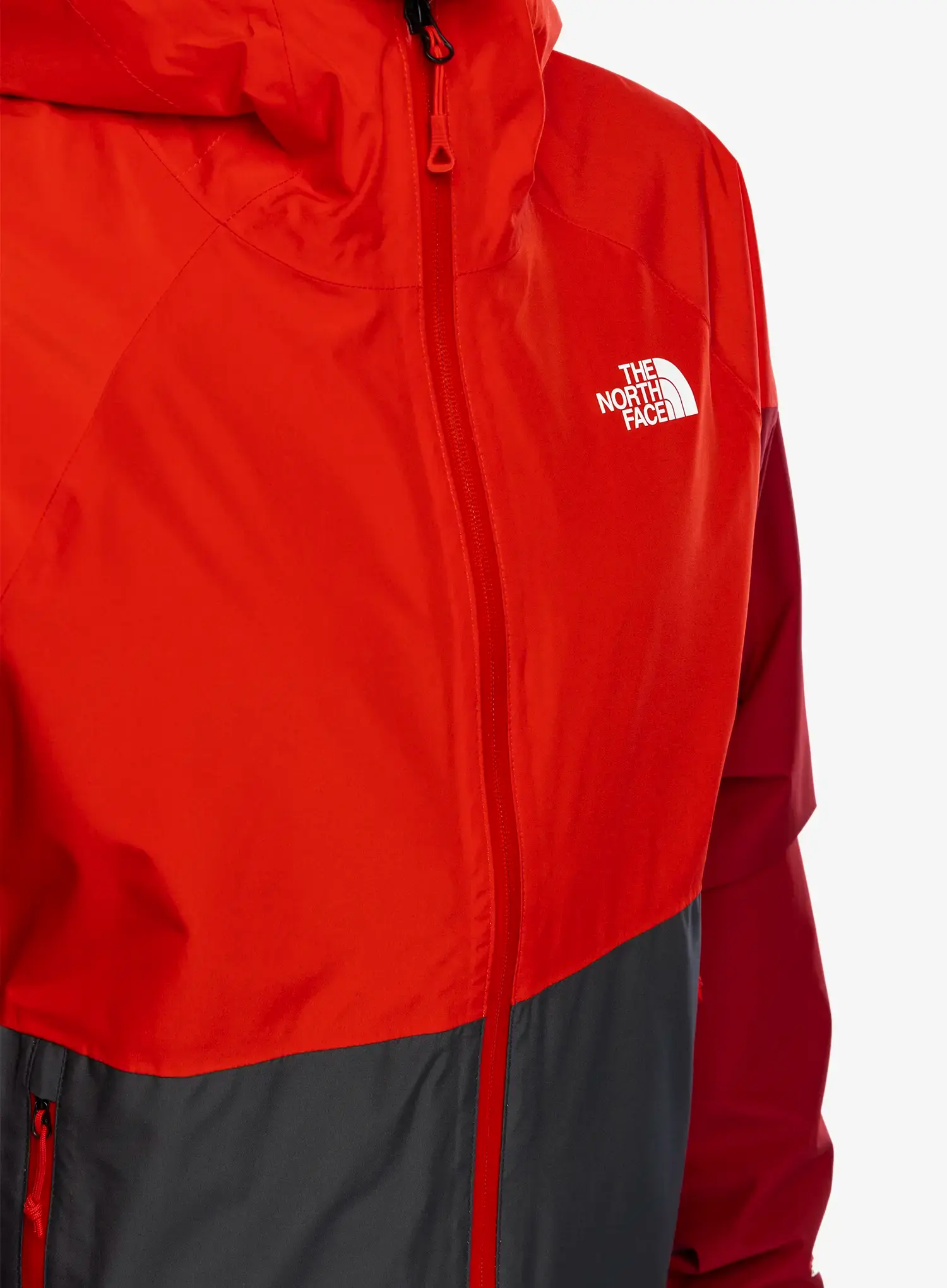 Bunda do deště The North Face Lightning Zip-In Jacket - asphalt grey/high risk red
