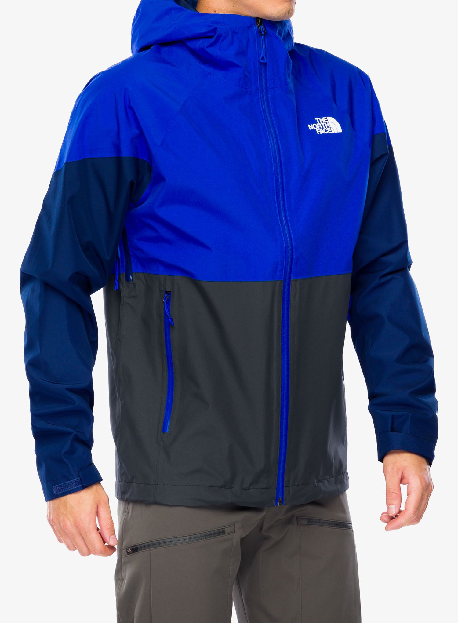Bunda do deště The North Face Lightning Zip-In Jacket - asphalt grey/tnf blue