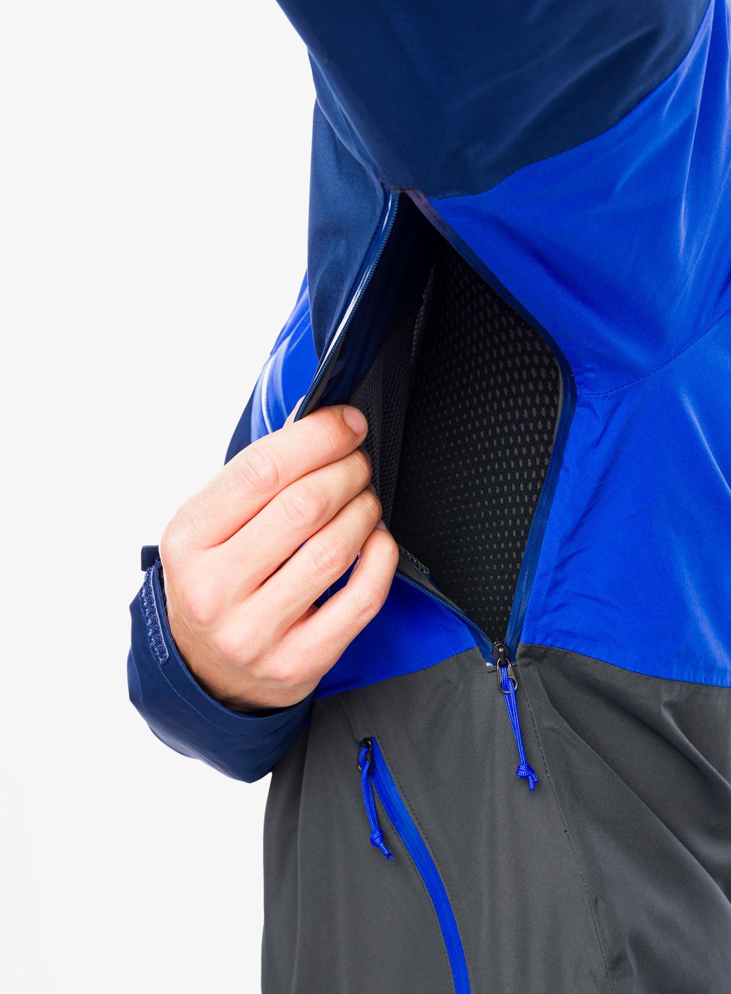 Bunda do deště The North Face Lightning Zip-In Jacket - asphalt grey/tnf blue
