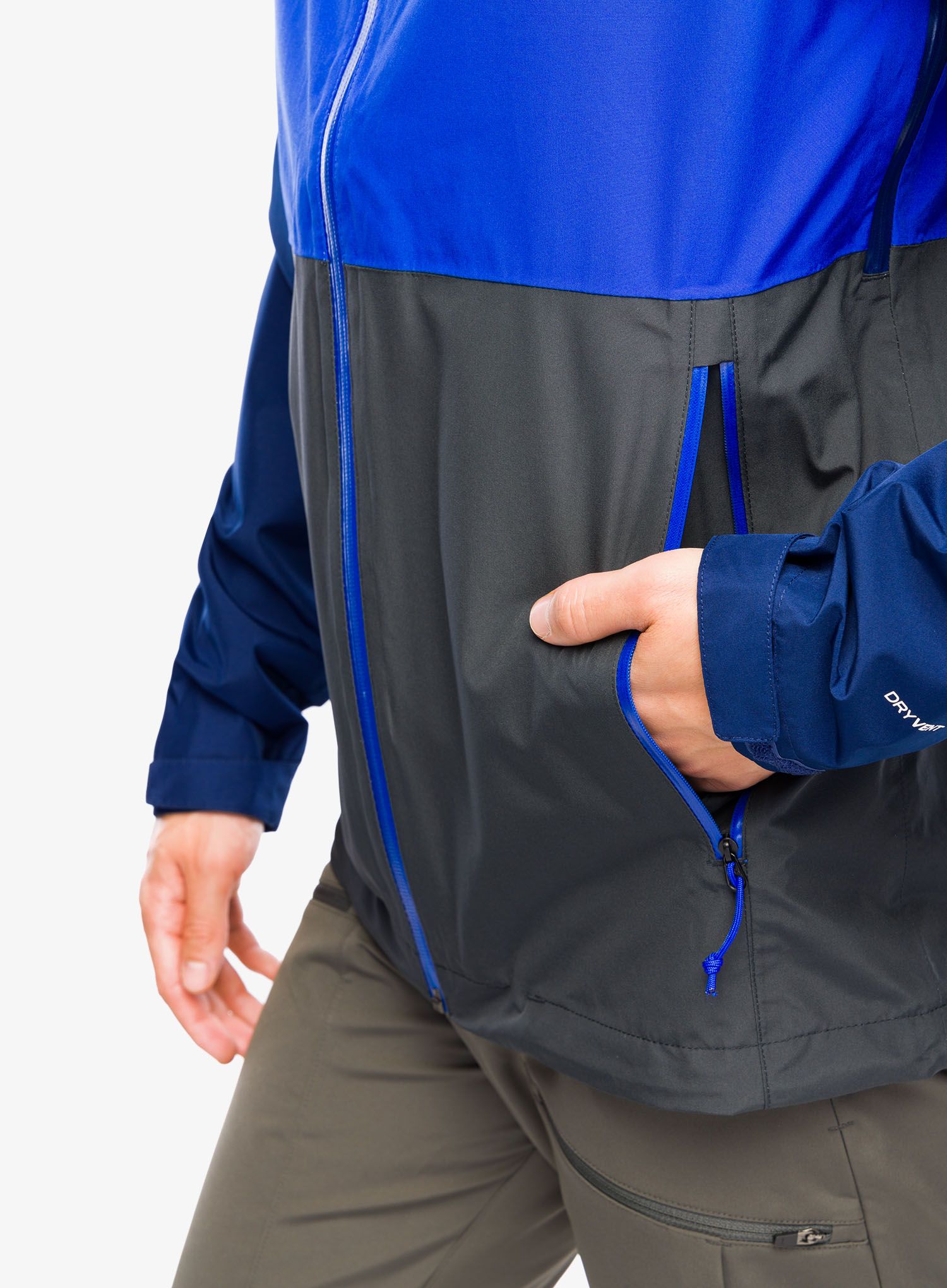 Bunda do deště The North Face Lightning Zip-In Jacket - asphalt grey/tnf blue
