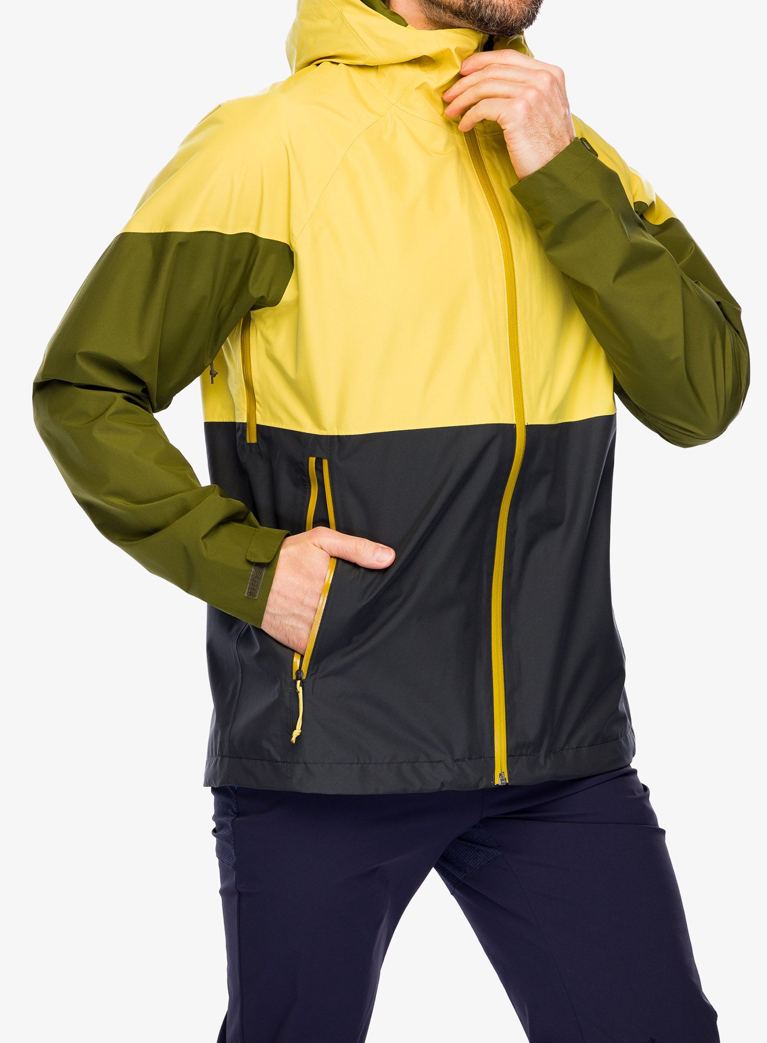 Bunda s membránou The North Face Lightning Zip-In Jacket - asphalt grey/yellow
