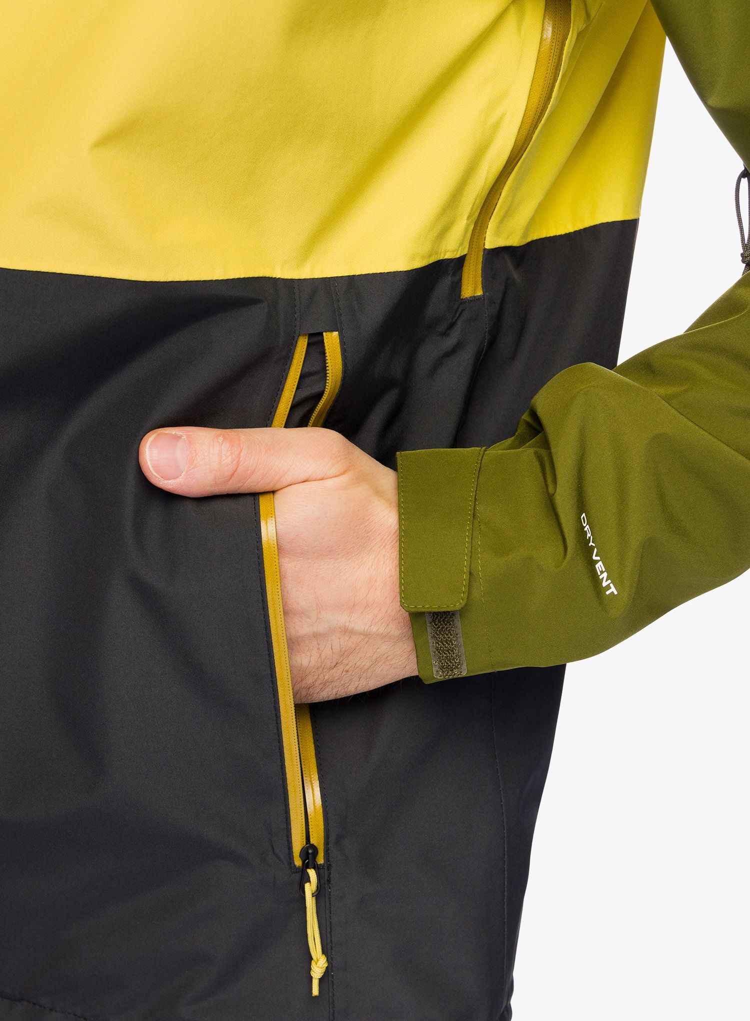 Bunda s membránou The North Face Lightning Zip-In Jacket - asphalt grey/yellow