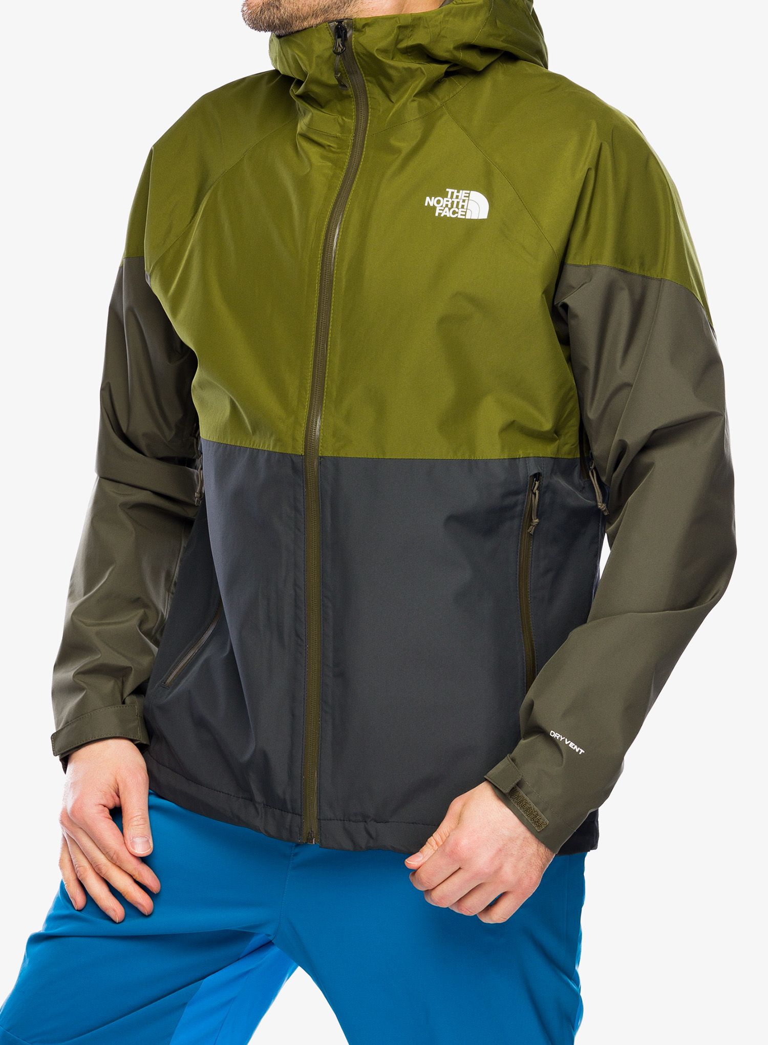 Bunda do deště The North Face Lightning Zip-In Jacket - grey/olive