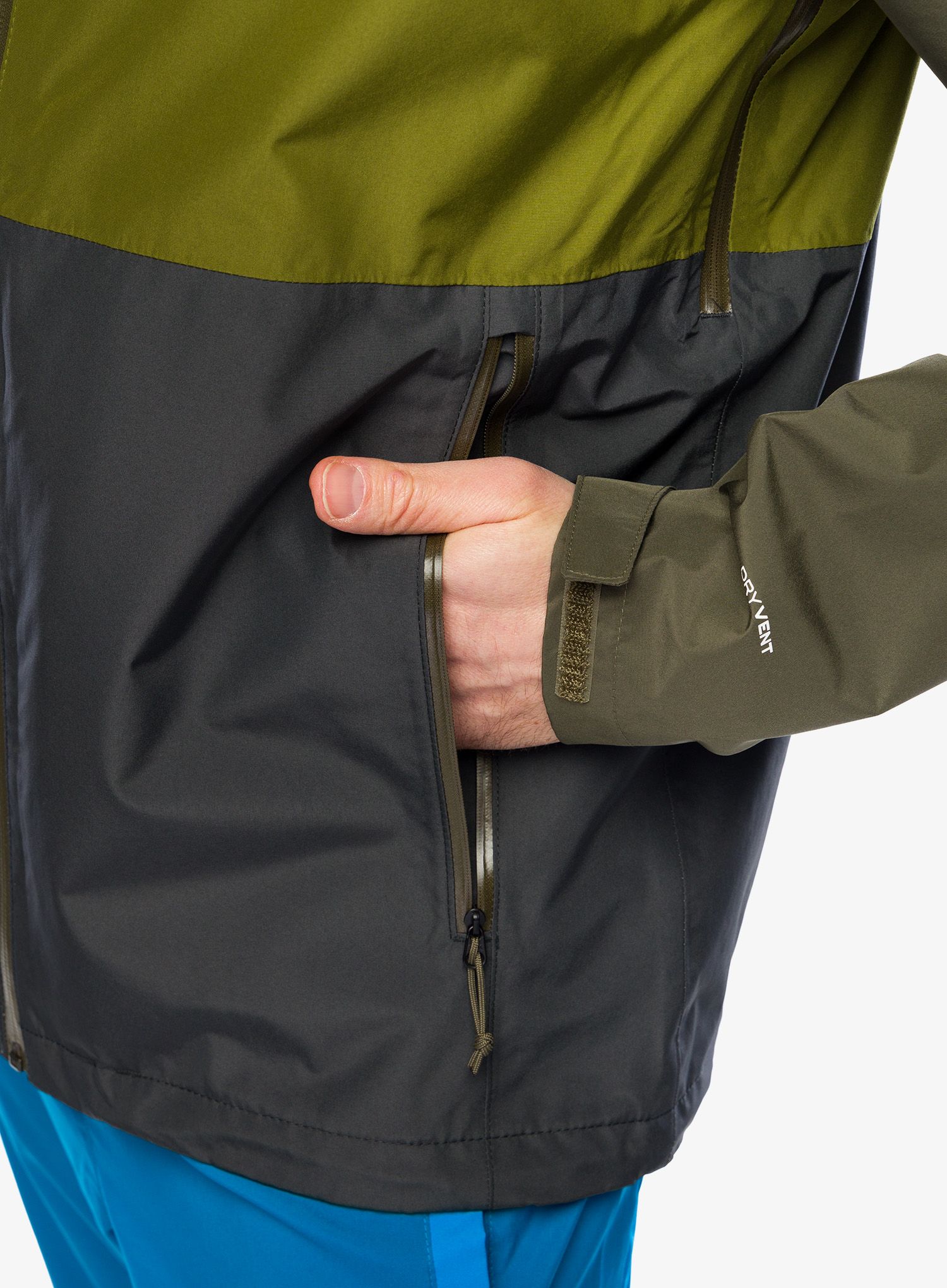 Bunda do deště The North Face Lightning Zip-In Jacket - grey/olive