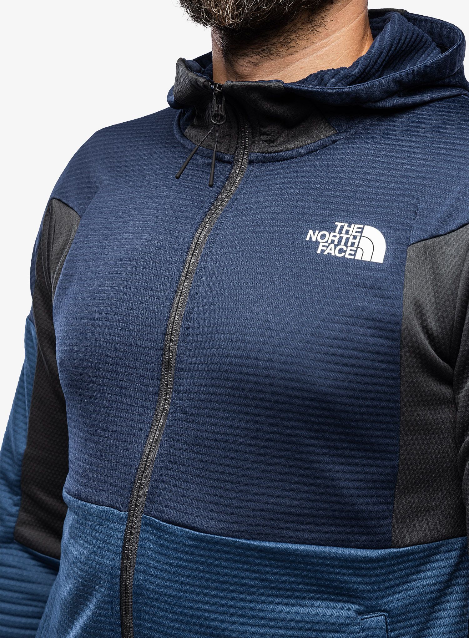 Mikina s kapucí The North Face Ma Full Zip Fleece - blue/grey