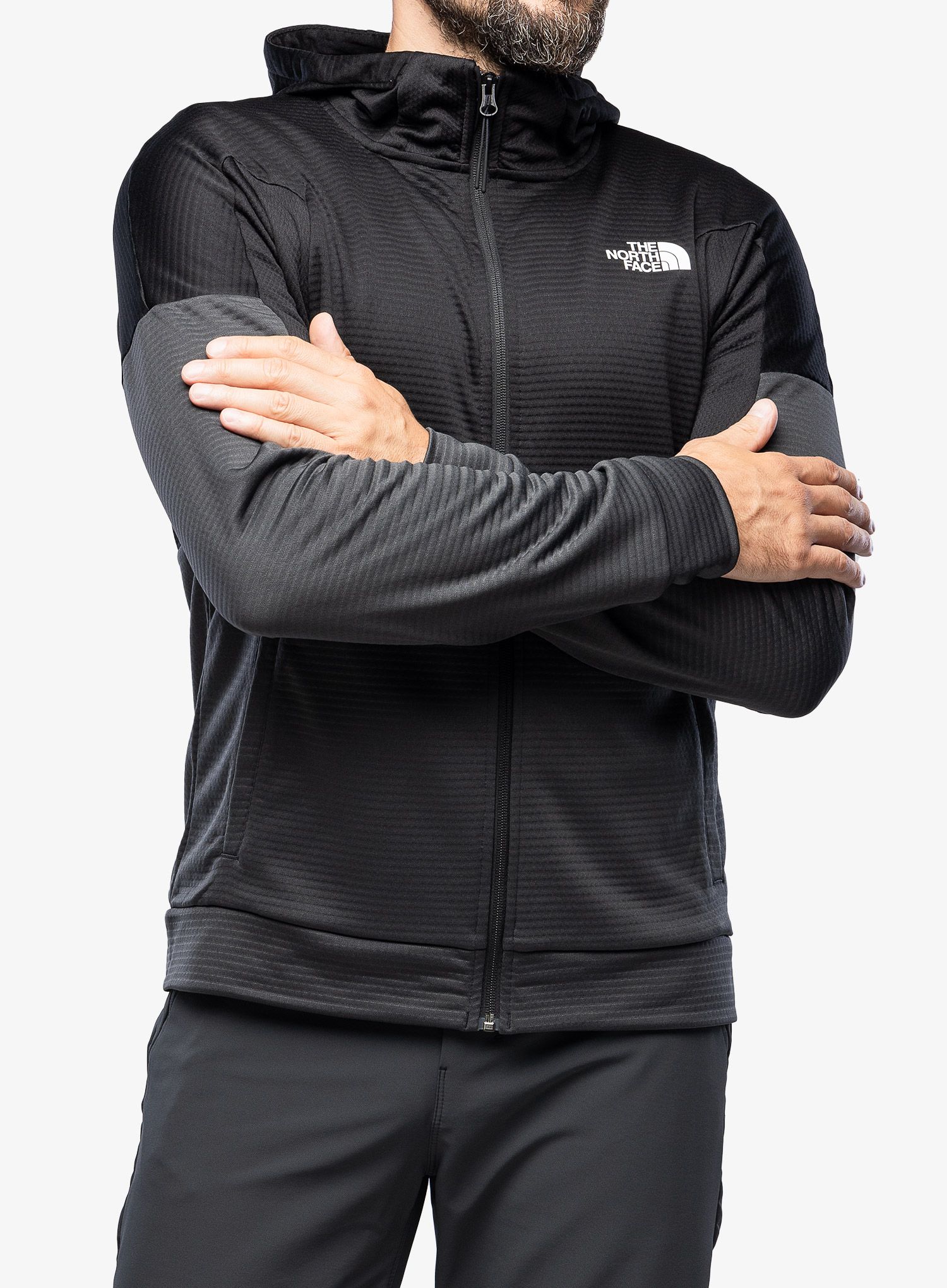 Pánská mikina The North Face Ma Full Zip Fleece - grey/black